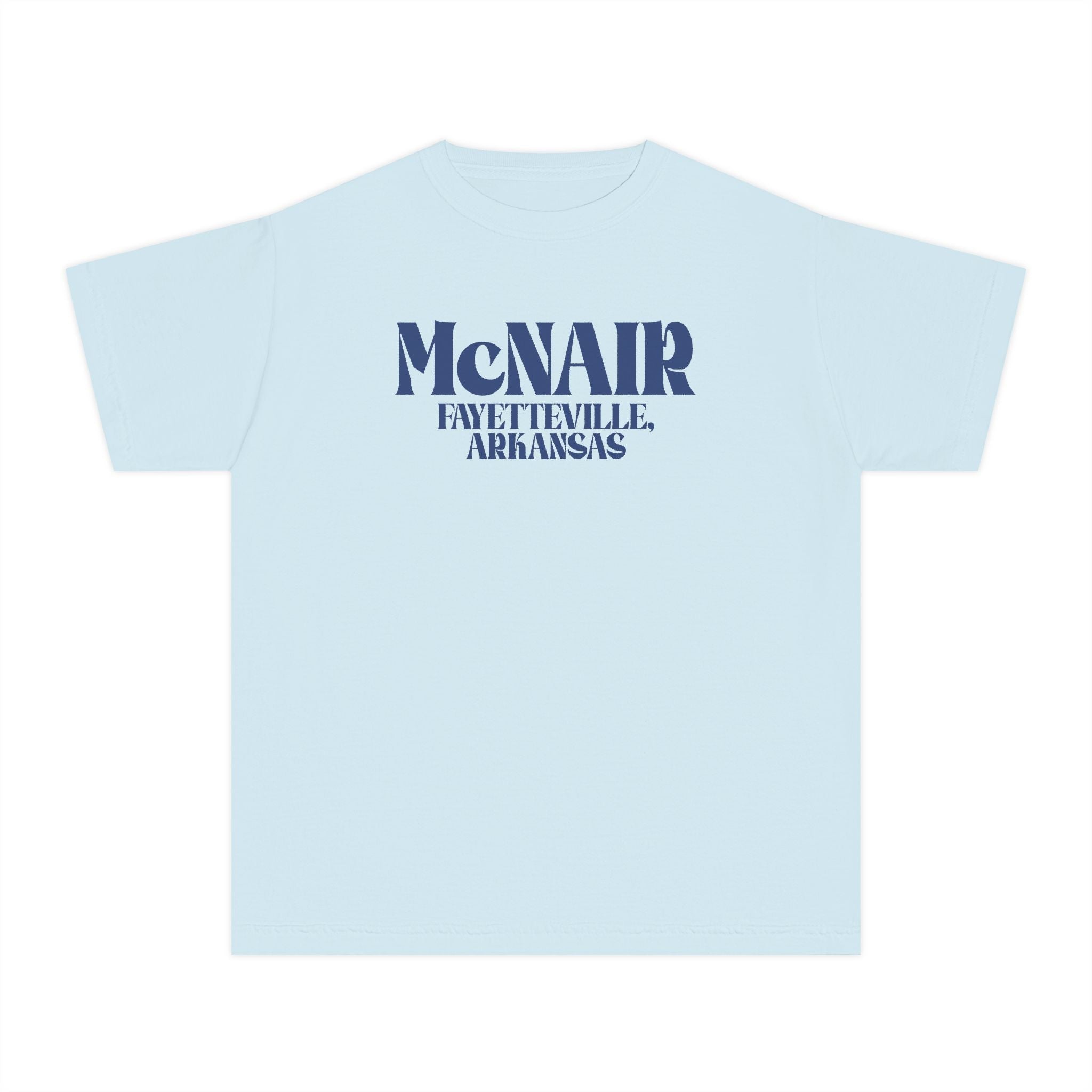 McNair Middle School: Retro Block Text | FPS + Opal and June Kids T-Shirt, Fayetteville Public Schools - Opal and June