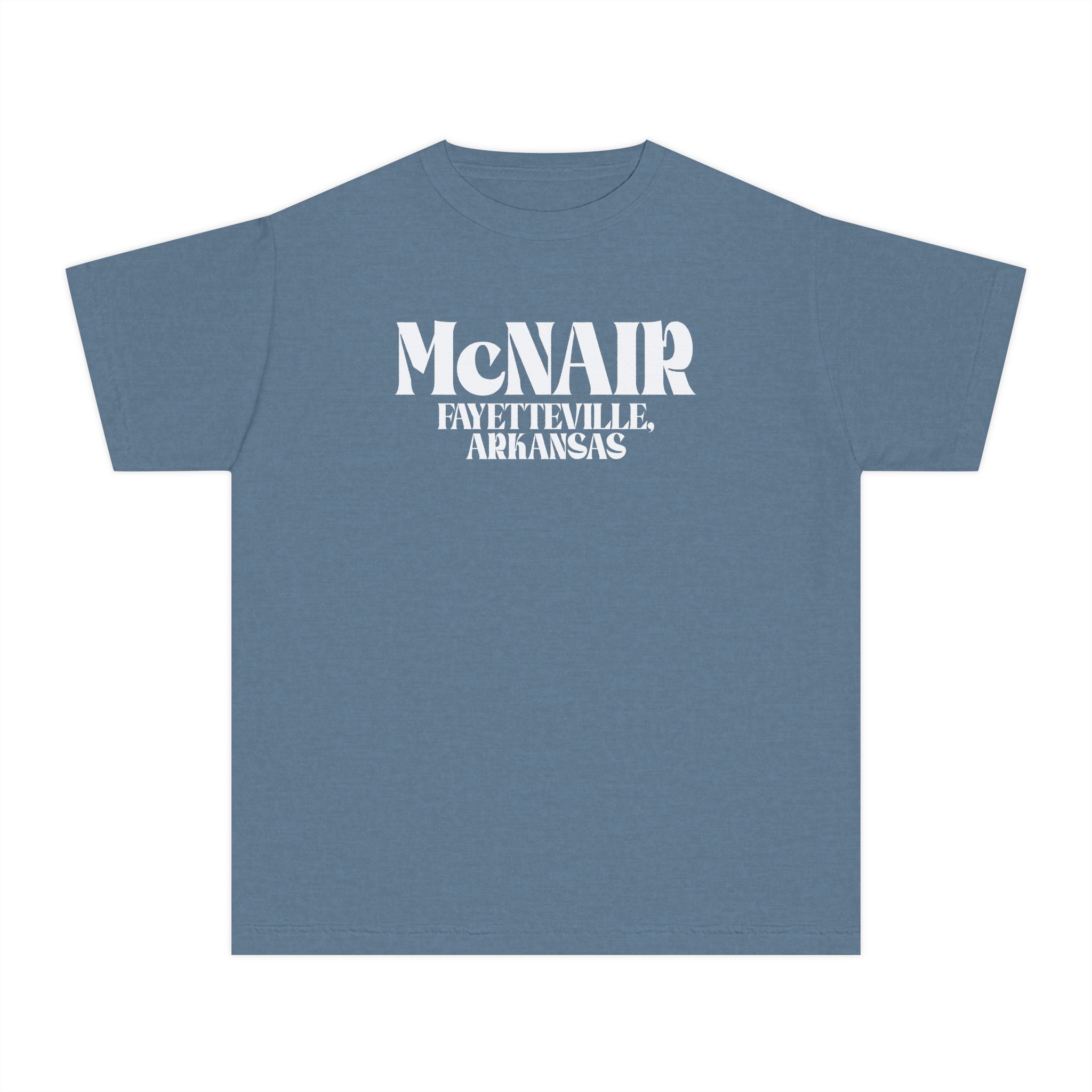 McNair Middle School: Retro Block Text | FPS + Opal and June Kids T-Shirt, Fayetteville Public Schools - Opal and June