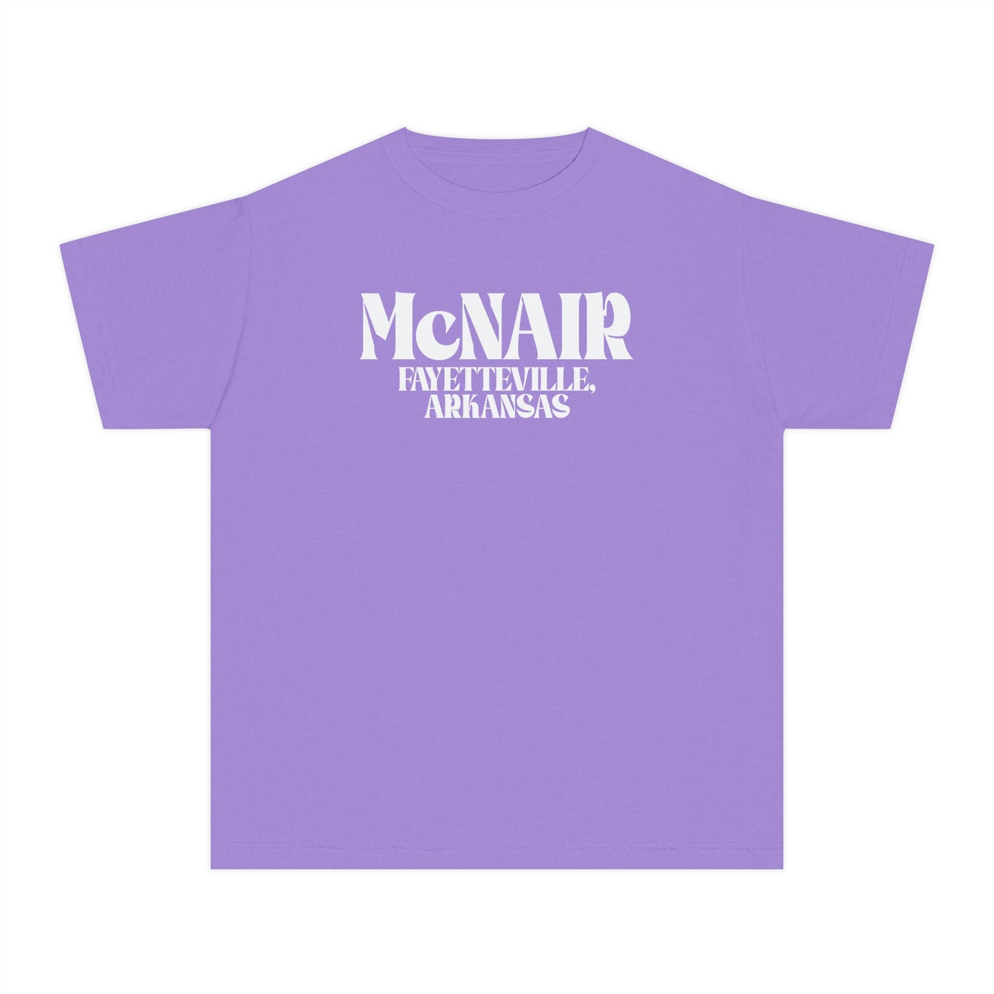 McNair Middle School: Retro Block Text | FPS + Opal and June Kids T-Shirt, Fayetteville Public Schools - Opal and June