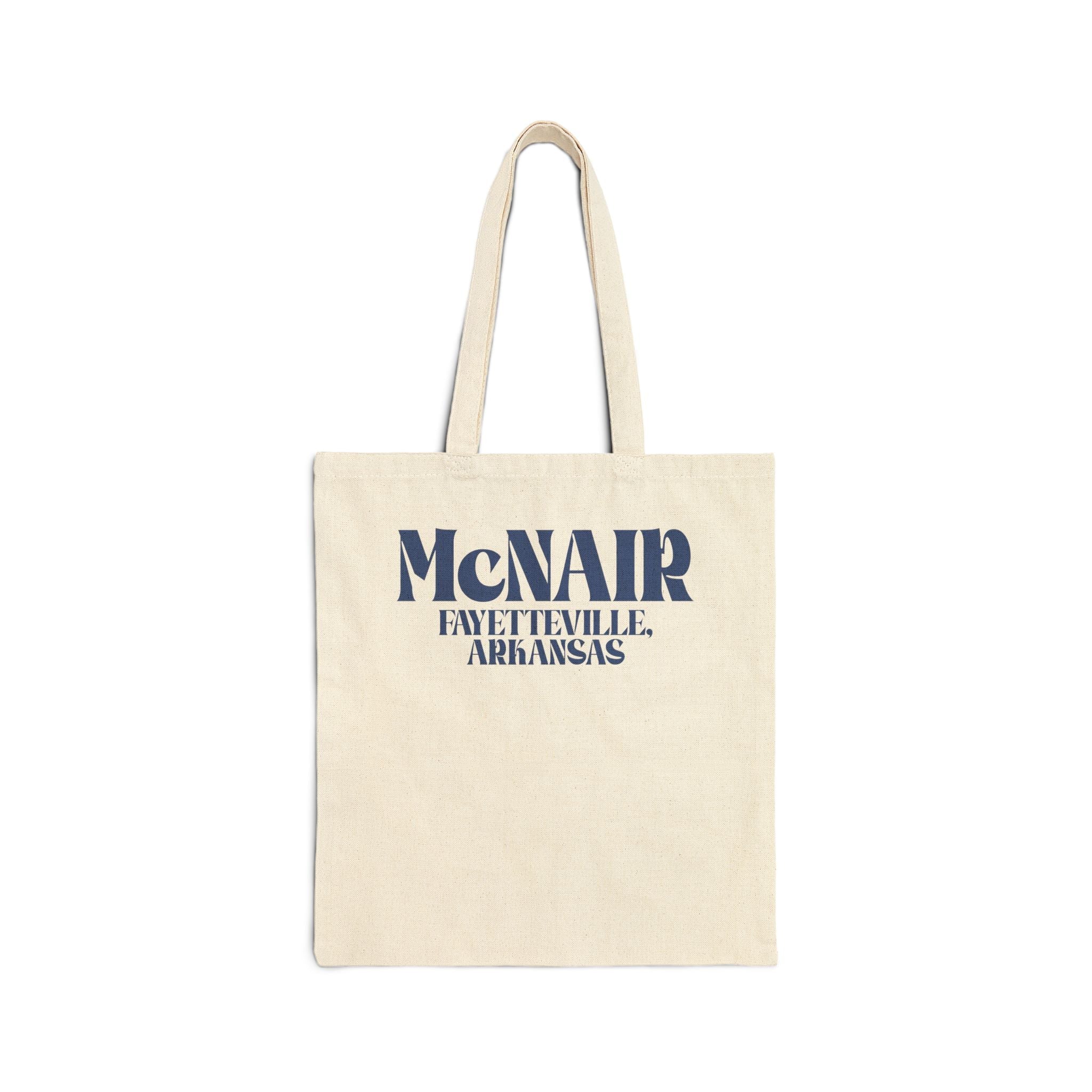 McNair Middle School: Retro Block Text | FPS + Opal and June Tote Bag, Fayetteville Public Schools - Opal and June