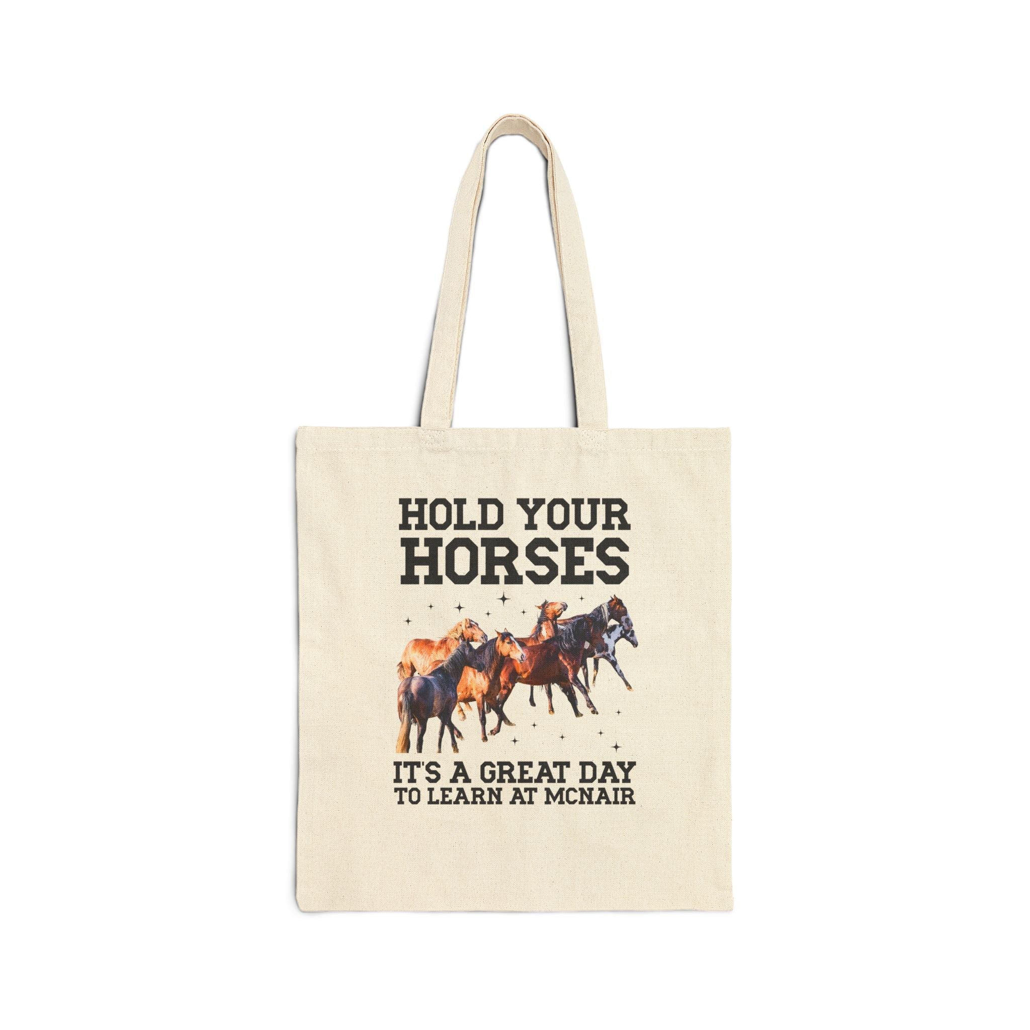 McNair Middle School Tote Bag: Hold Your Horses - Opal and June