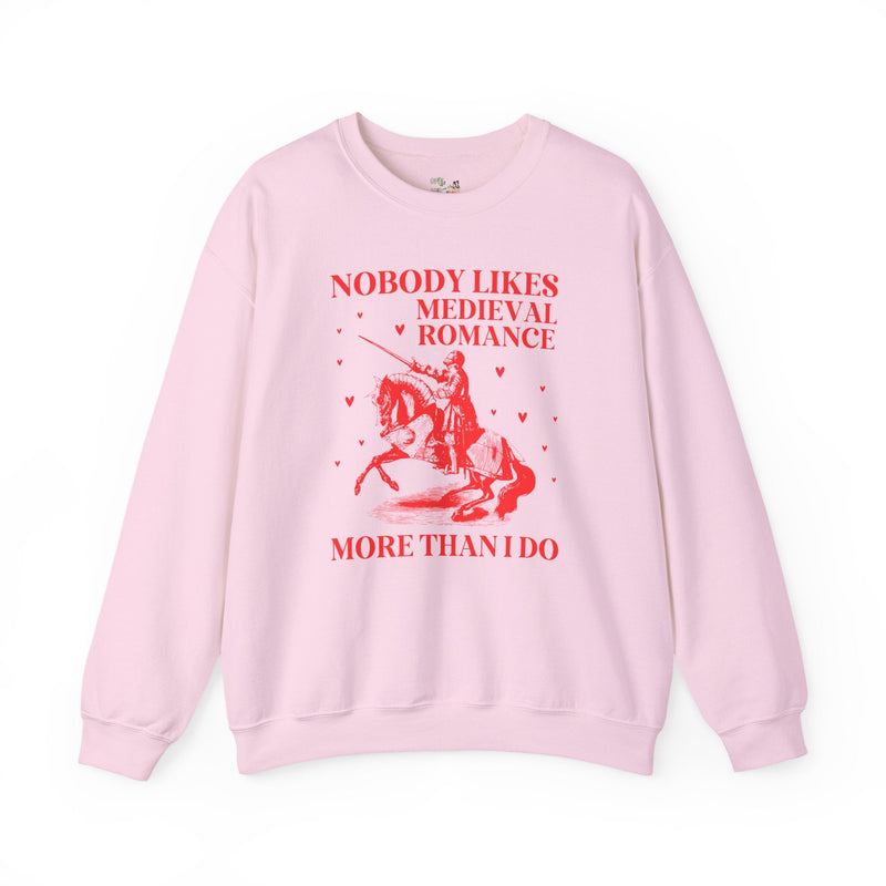 Medieval Romance Reader Sweatshirt, Bookworm Who Loves Historical Romance Set in Middle Ages, Cute Book Lover Gift Idea with Funny Saying - Opal and June