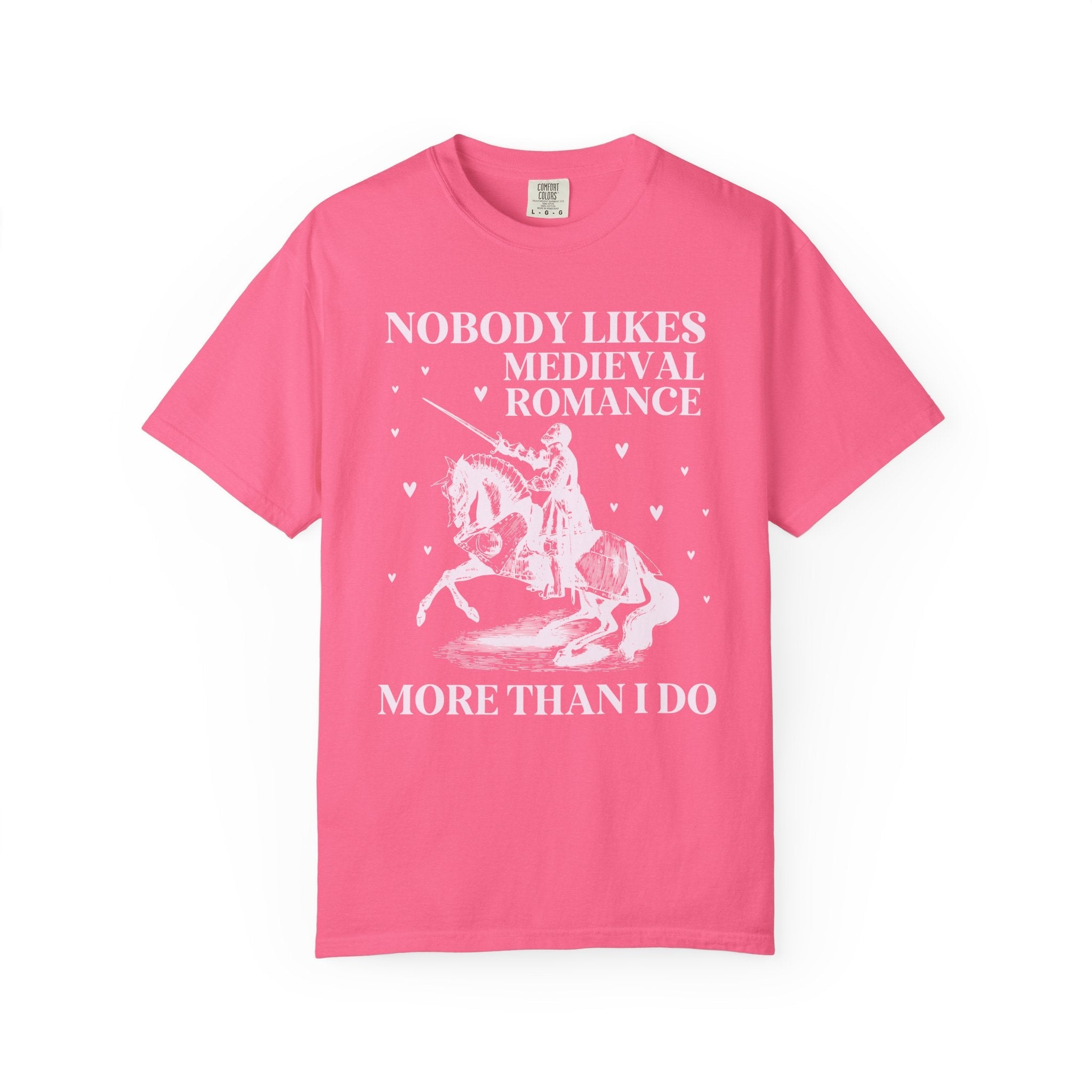 Medieval Romance Reader Tee Shirt for Bookworm Who Loves Historical Romance Set in Middle Ages, Cute Book Lover Gift Idea with Funny Saying - Opal and June