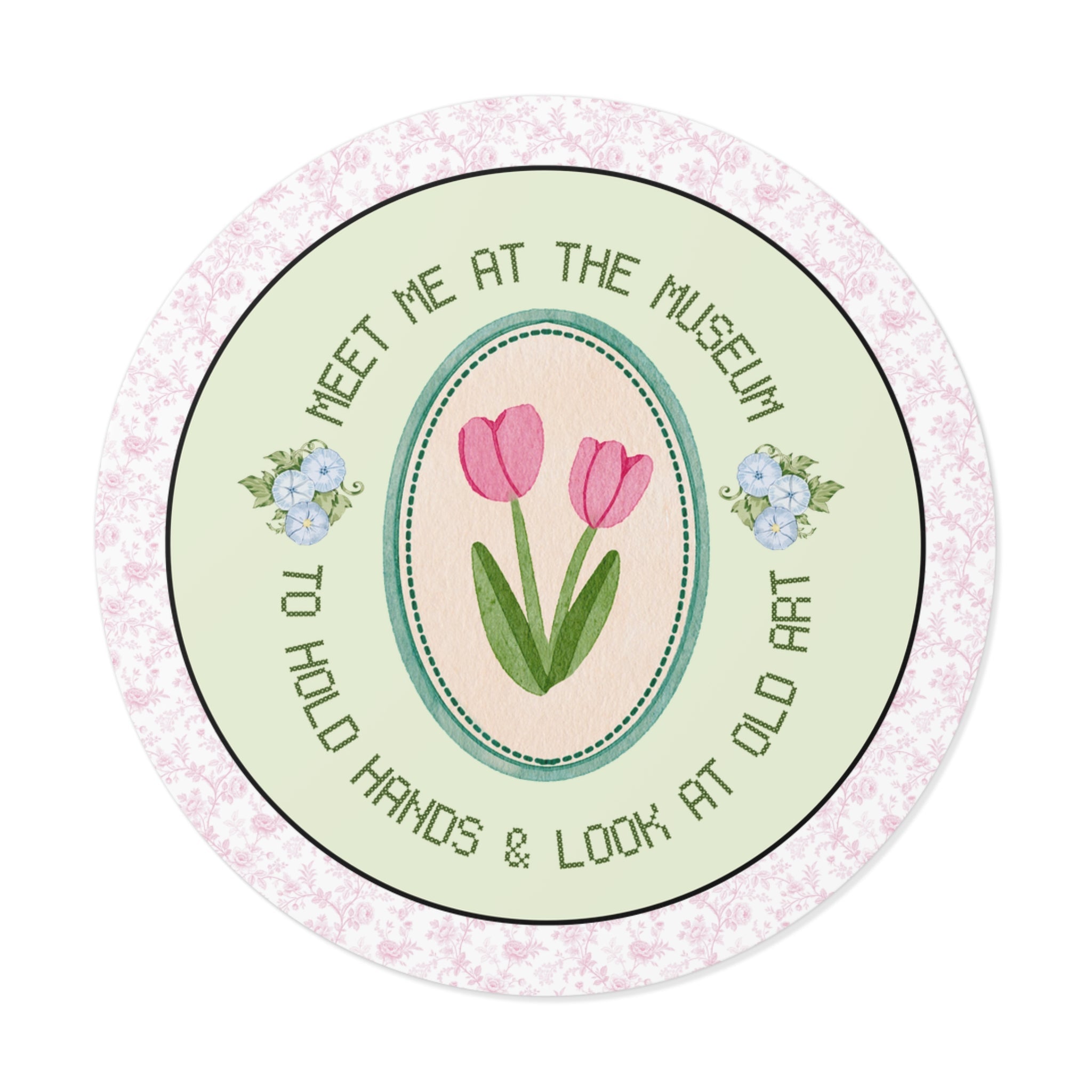 Meet Me at the Museum to Hold Hands and Look at Old Art Sticker - Opal and June