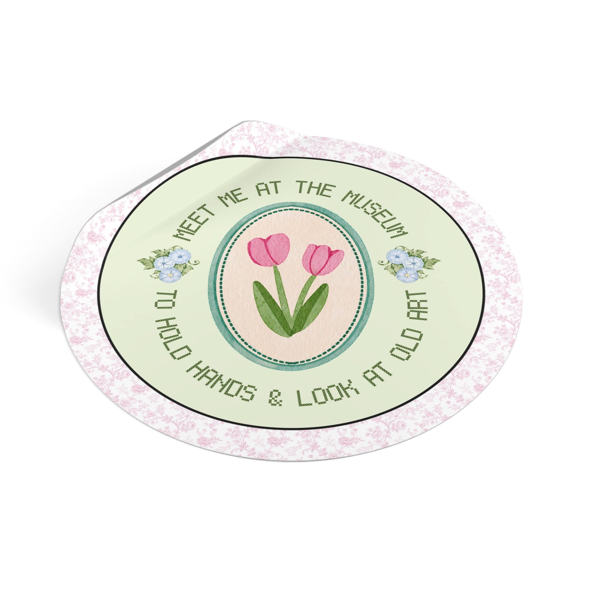 Meet Me at the Museum to Hold Hands and Look at Old Art Sticker - Opal and June