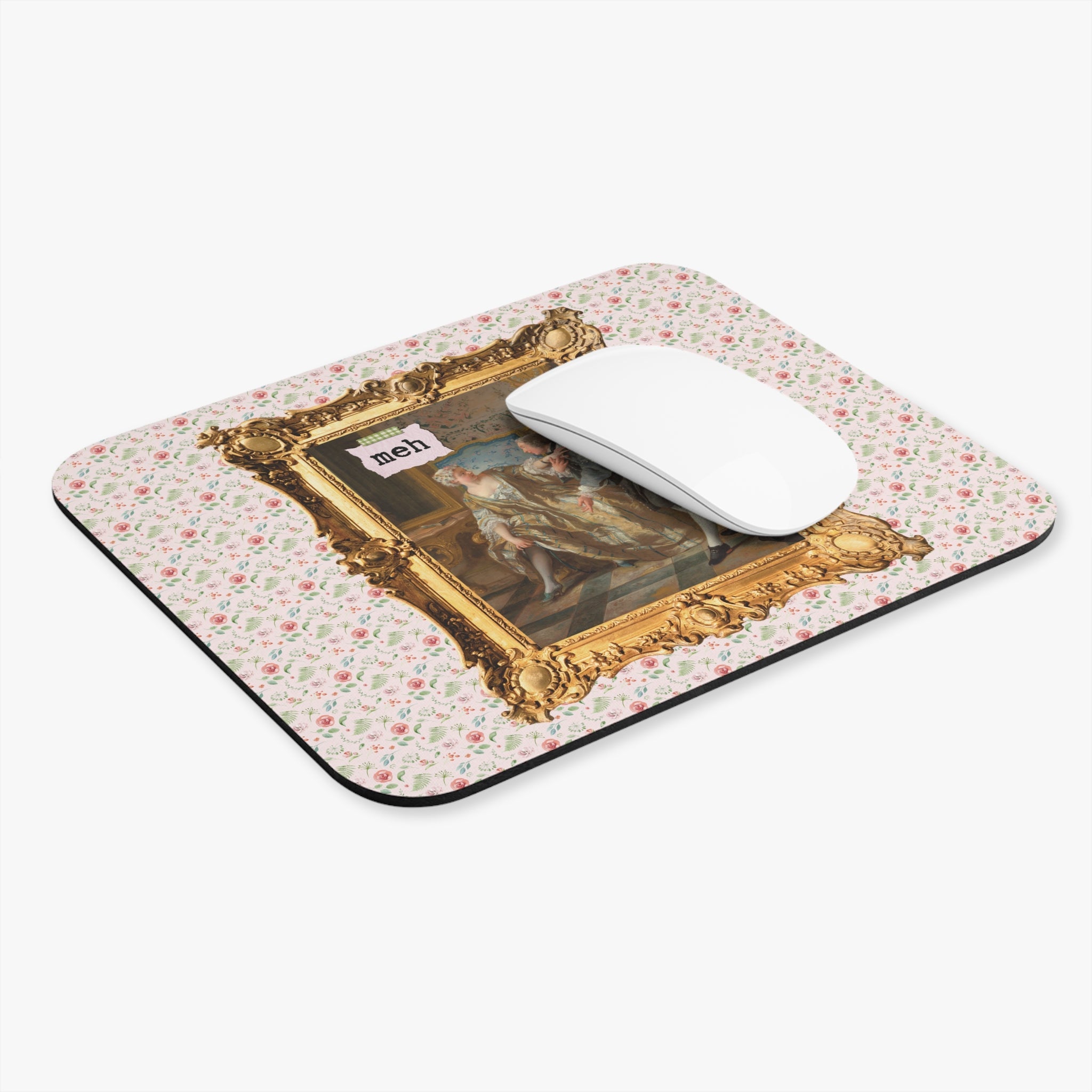 "Meh" Funny Art History Mousepad - Opal and June