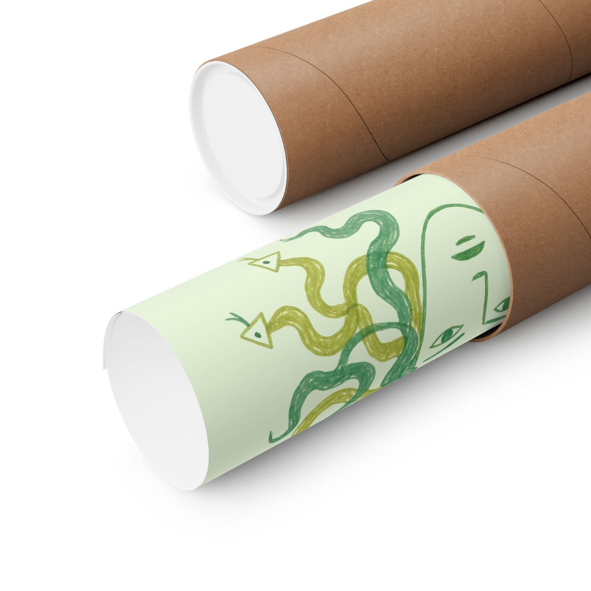 Menace to Men Greek Mythology Medusa Snake Lover Poster Print for Feminist, Silly Women's Rights Equal Rights Wall Decor - Opal and June