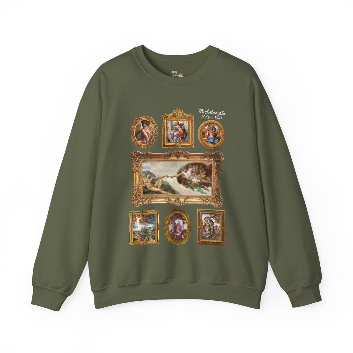 Michelangelo Art History Sweatshirt, Humanities Major Who Loves High Renaissance Art or the Sistine Chapel, 16th Century Roman History Shirt - Opal and June
