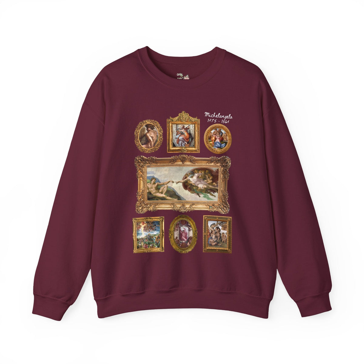 Michelangelo Art History Sweatshirt, Humanities Major Who Loves High Renaissance Art or the Sistine Chapel, 16th Century Roman History Shirt - Opal and June