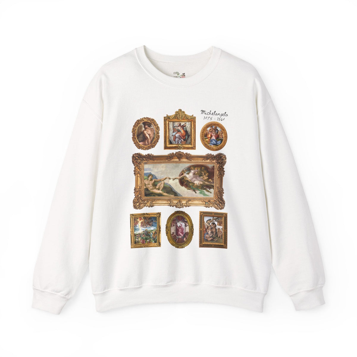 Michelangelo Art History Sweatshirt, Humanities Major Who Loves High Renaissance Art or the Sistine Chapel, 16th Century Roman History Shirt - Opal and June