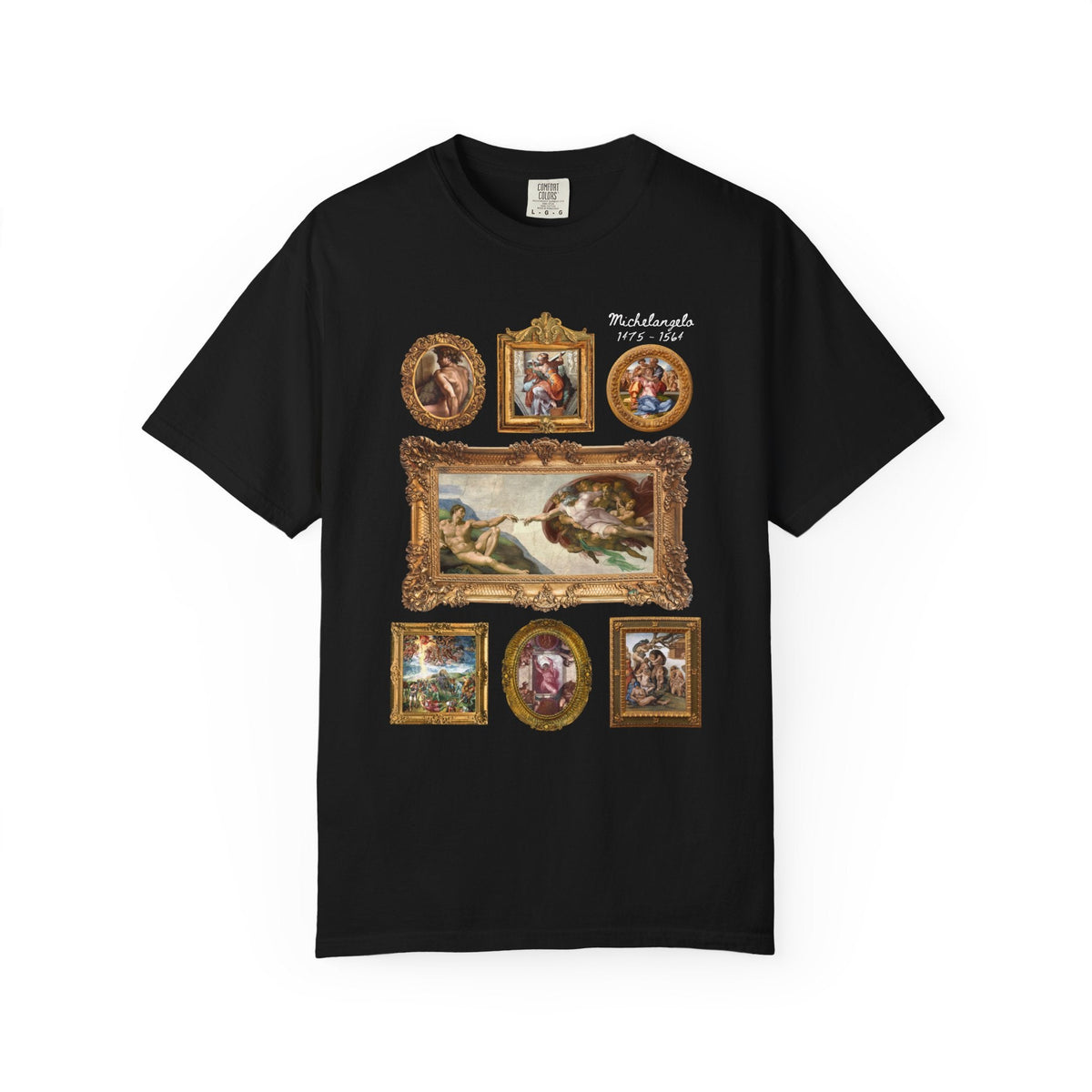 Michelangelo Art History Tee Shirt for Humanities Major Who Loves High Renaissance Art or the Sistine Chapel, 16th Century Roman History Tee - Opal and June