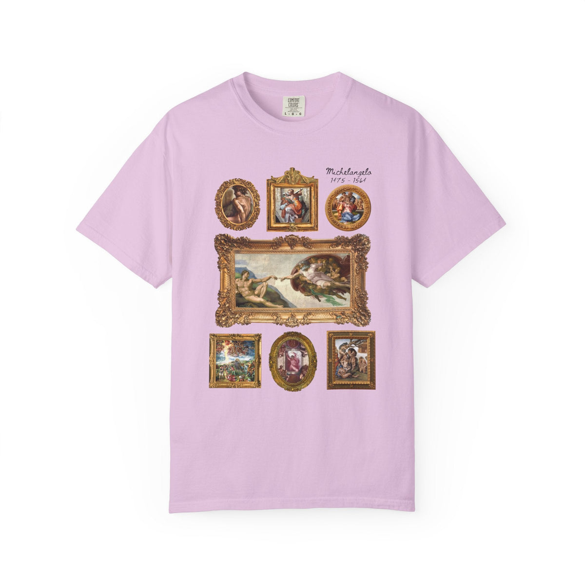 Michelangelo Art History Tee Shirt for Humanities Major Who Loves High Renaissance Art or the Sistine Chapel, 16th Century Roman History Tee - Opal and June