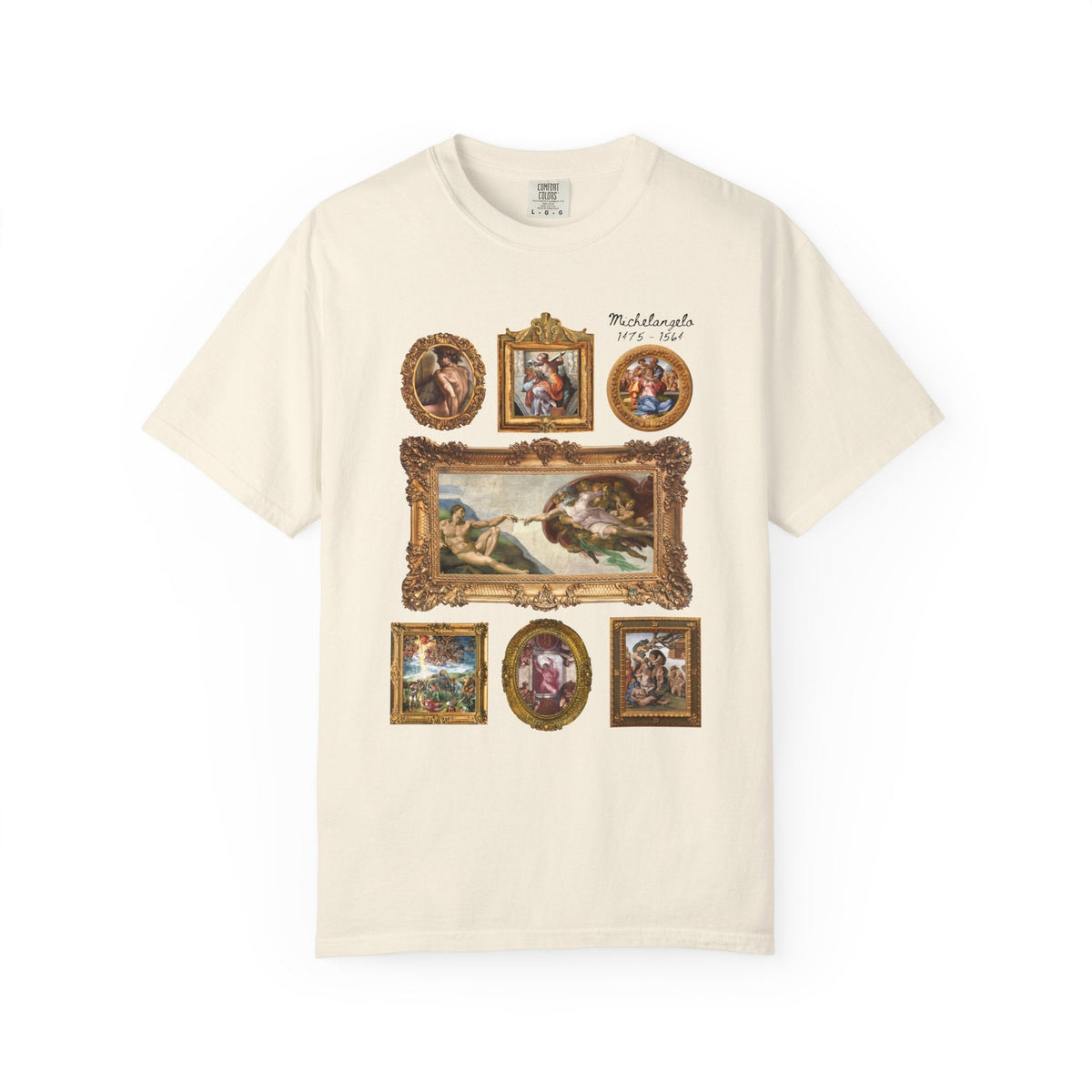 Michelangelo Art History Tee Shirt for Humanities Major Who Loves High Renaissance Art or the Sistine Chapel, 16th Century Roman History Tee - Opal and June