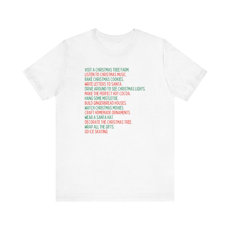 Minimalist Holiday Traditions Christmas Tee Shirt - Opal and June