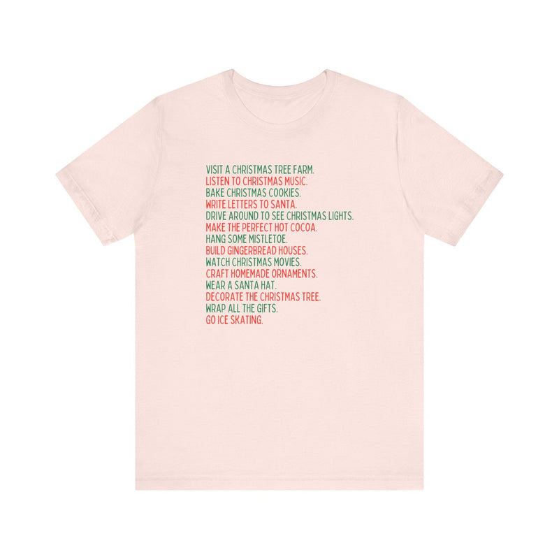 Minimalist Holiday Traditions Christmas Tee Shirt - Opal and June