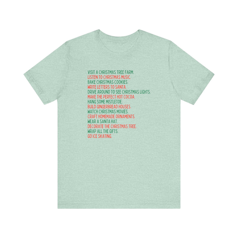 Minimalist Holiday Traditions Christmas Tee Shirt - Opal and June