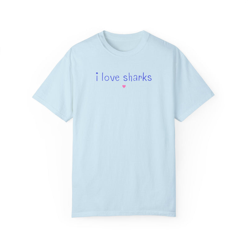 Minimalist Shark Tee: I Love Sharks - Opal and June