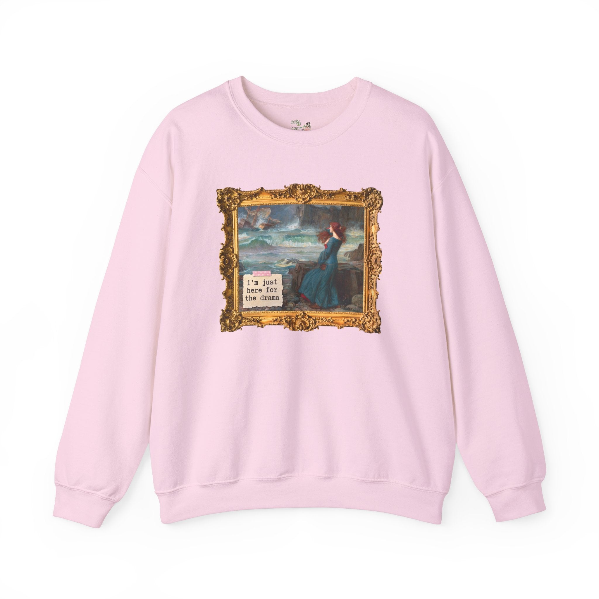 Miranda by John William Waterhouse Sweatshirt: William Shakespeare Tempest, Classic Literature Art History Gift for Reader, Humanites Major - Opal and June