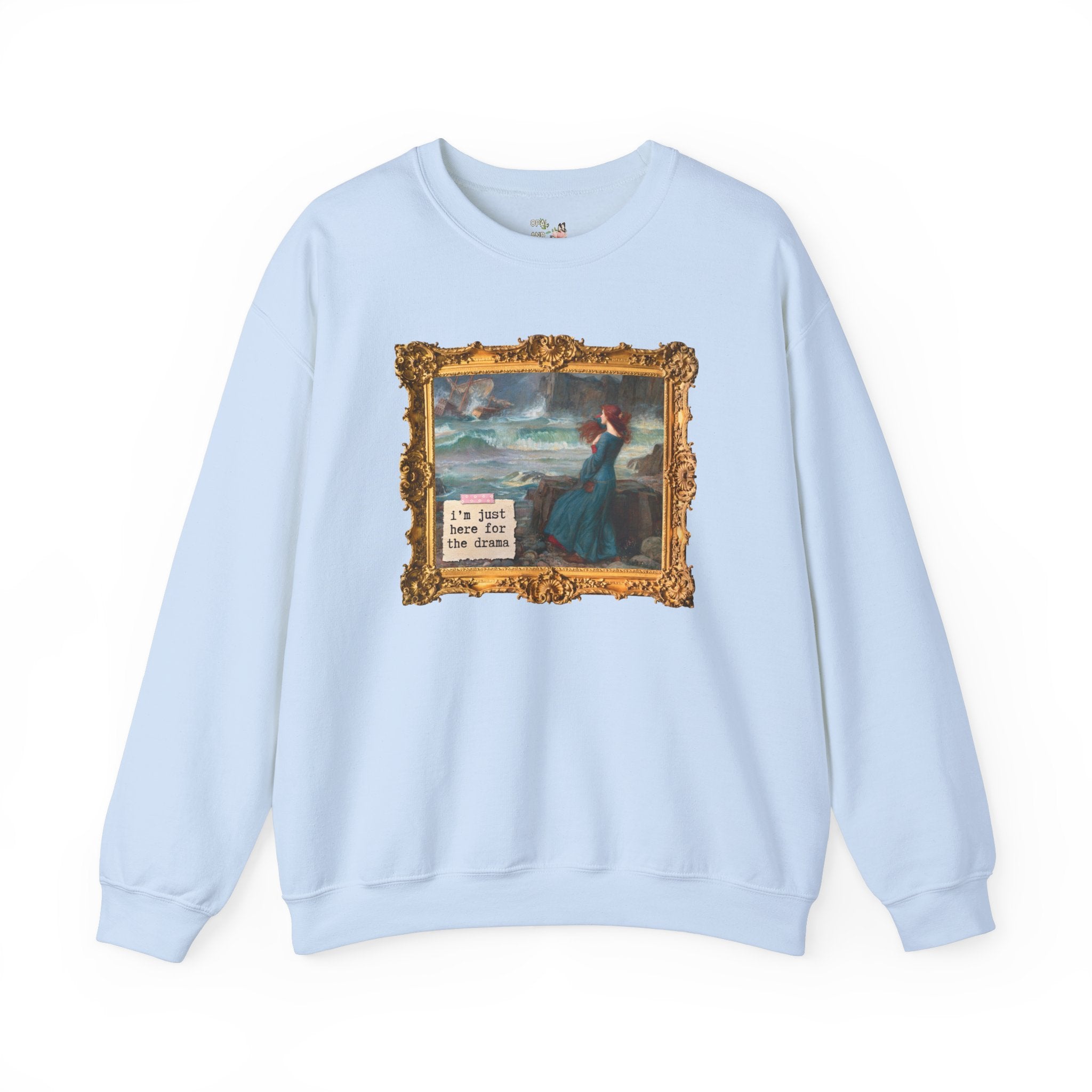Miranda by John William Waterhouse Sweatshirt: William Shakespeare Tempest, Classic Literature Art History Gift for Reader, Humanites Major - Opal and June