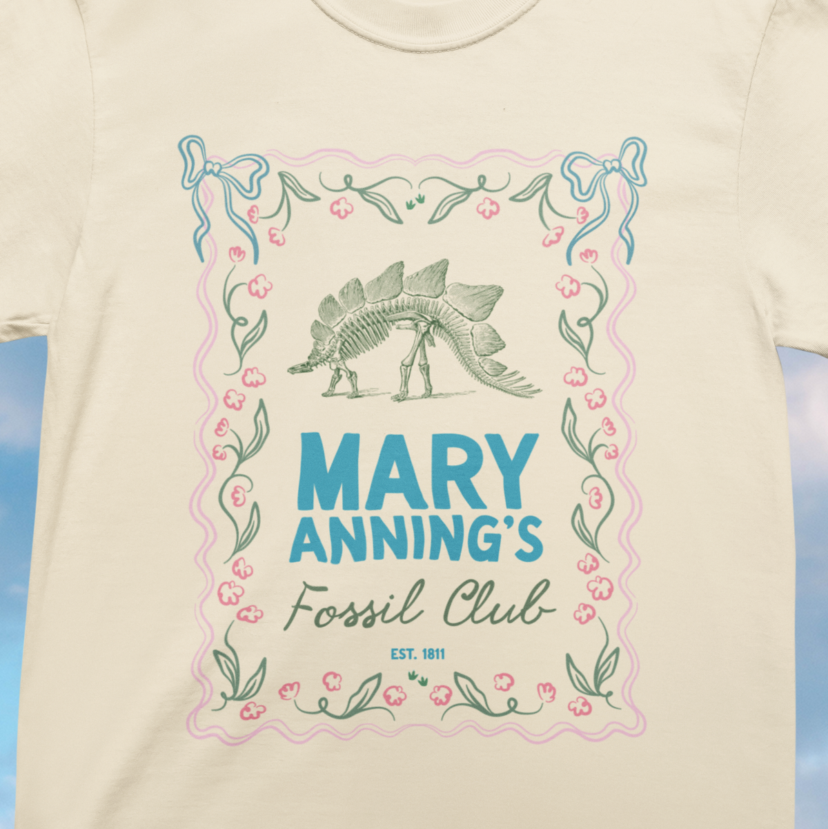 Mary Anning's Fossil Club Tee Shirt