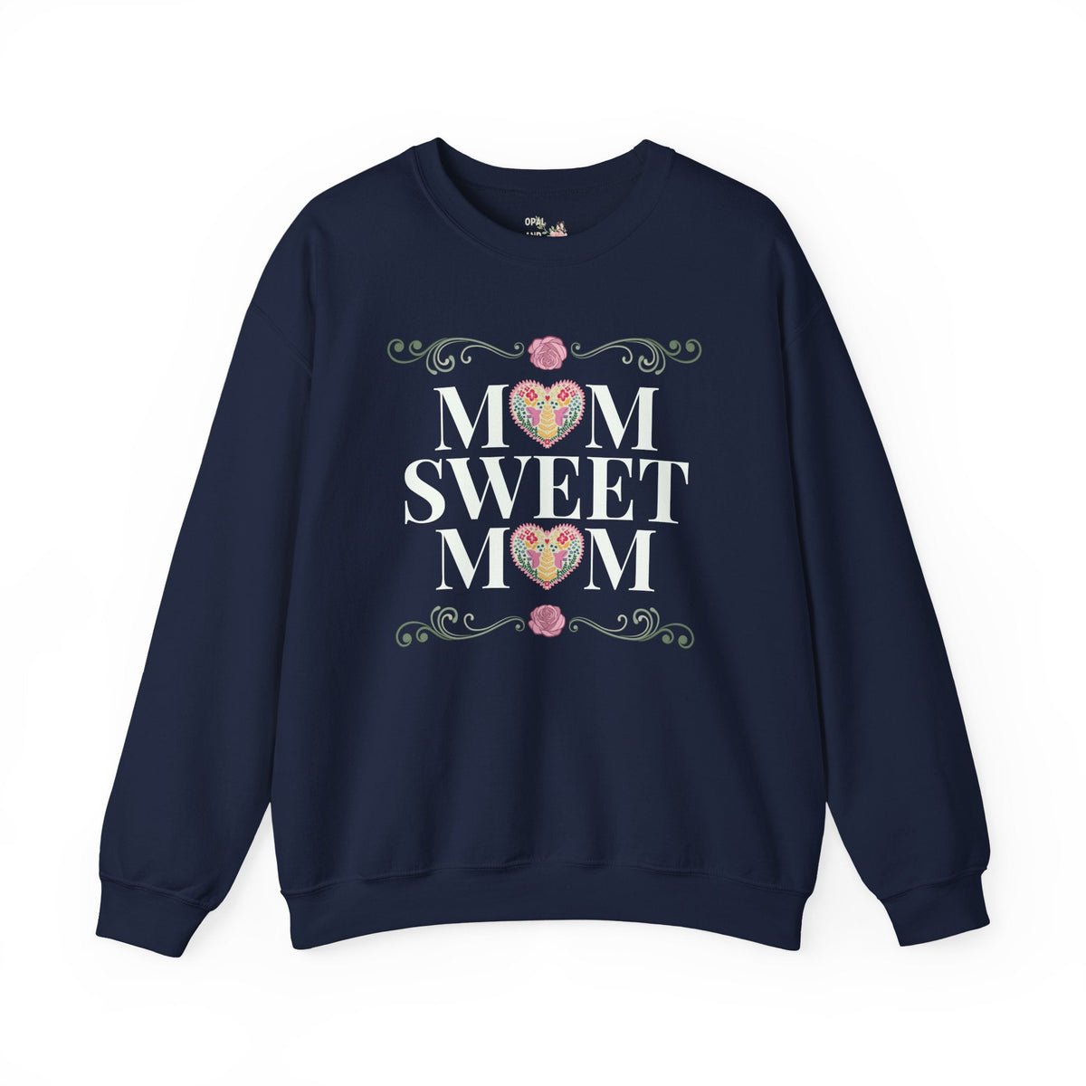 Mom Sweet Mom Sweatshirt for Mom of Twins or Mama of Teenagers, Cute Mother's Day Gift from Daughter or Son, Kitschy 90s Throwback Mama Crewneck - Opal and June