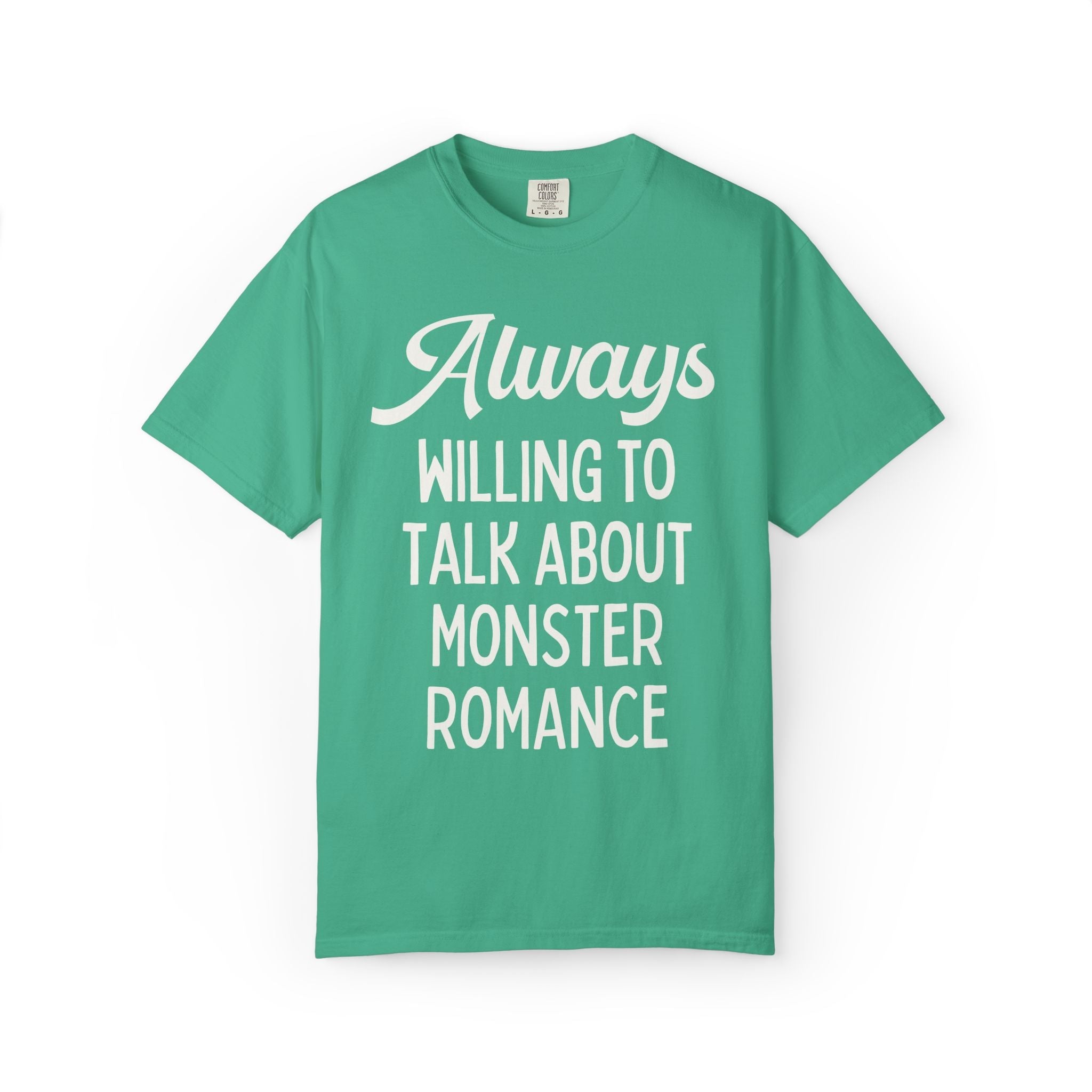 Monster Romance Reader Bookworm Gift: Always Willing to Talk About Monster Romance | Funny Bookish Gift for Smut Reader Who Loves Monsters - Opal and June