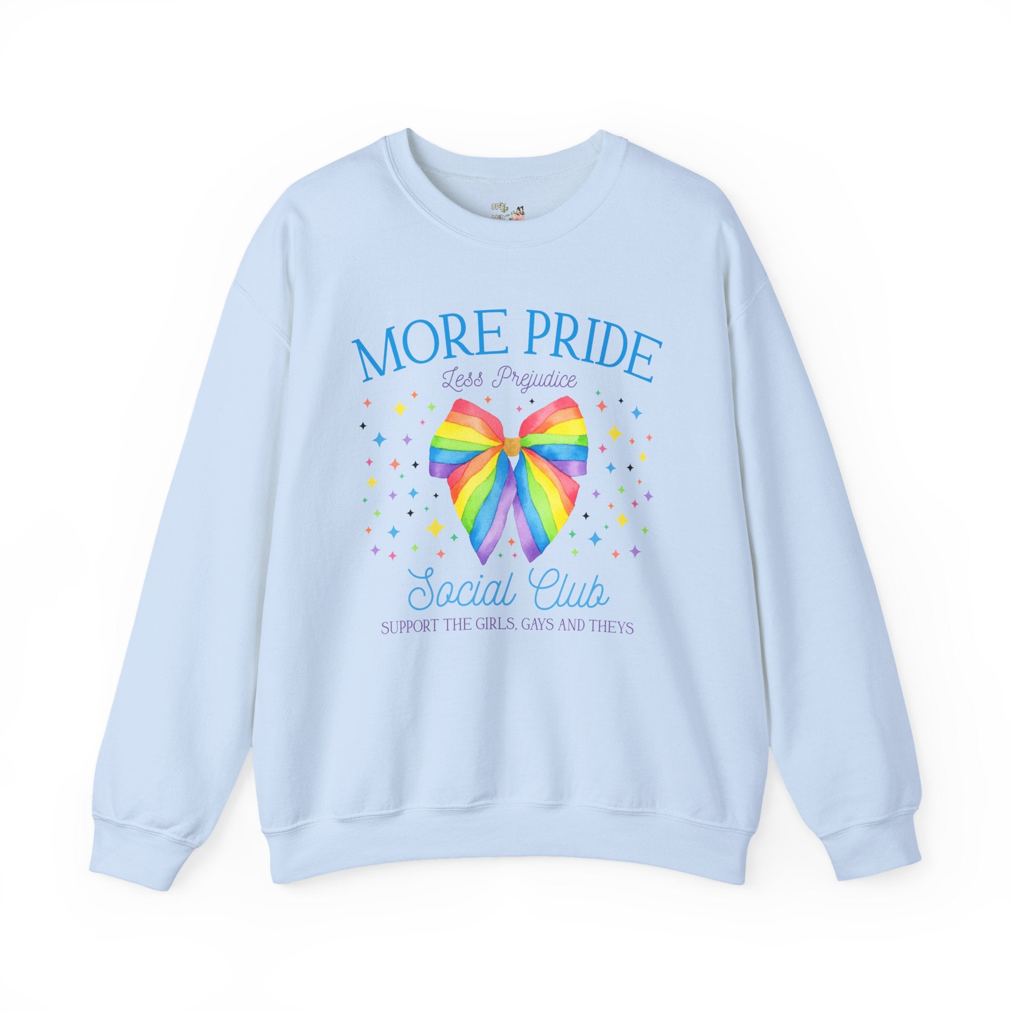 More Pride Less Prejudice: Book Lover Pride Month Shirt for LGBTQ Ally, Cute Bookish Gift for Lesbian, Jane Austen Bookworm, Romance Reader - Opal and June