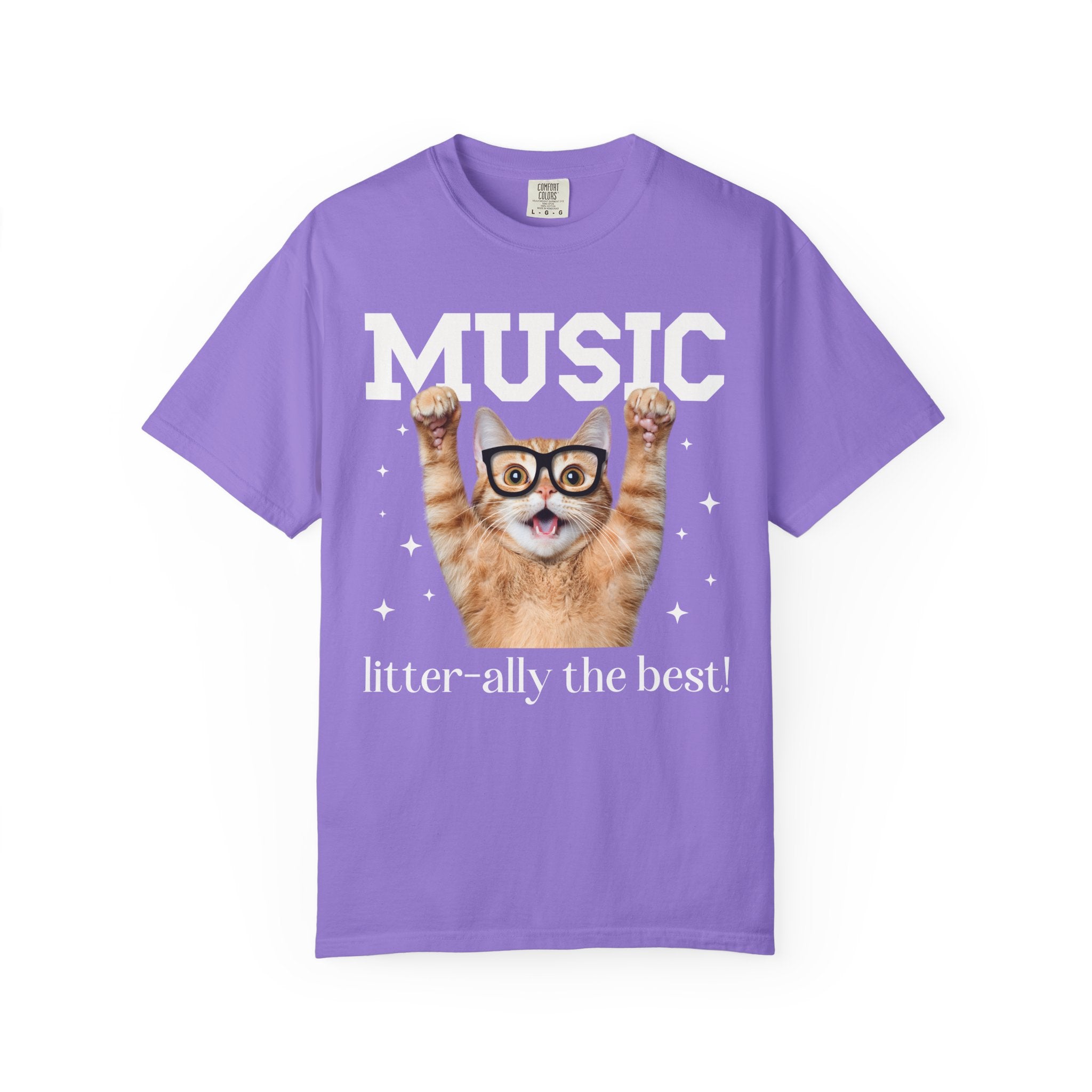 Music Lover or Music Teacher T-Shirt for Elementary Music Teacher, Funny Saying Cat Lover Tee Shirt for Cat Mom or Cat Dad Who Loves Singing - Opal and June
