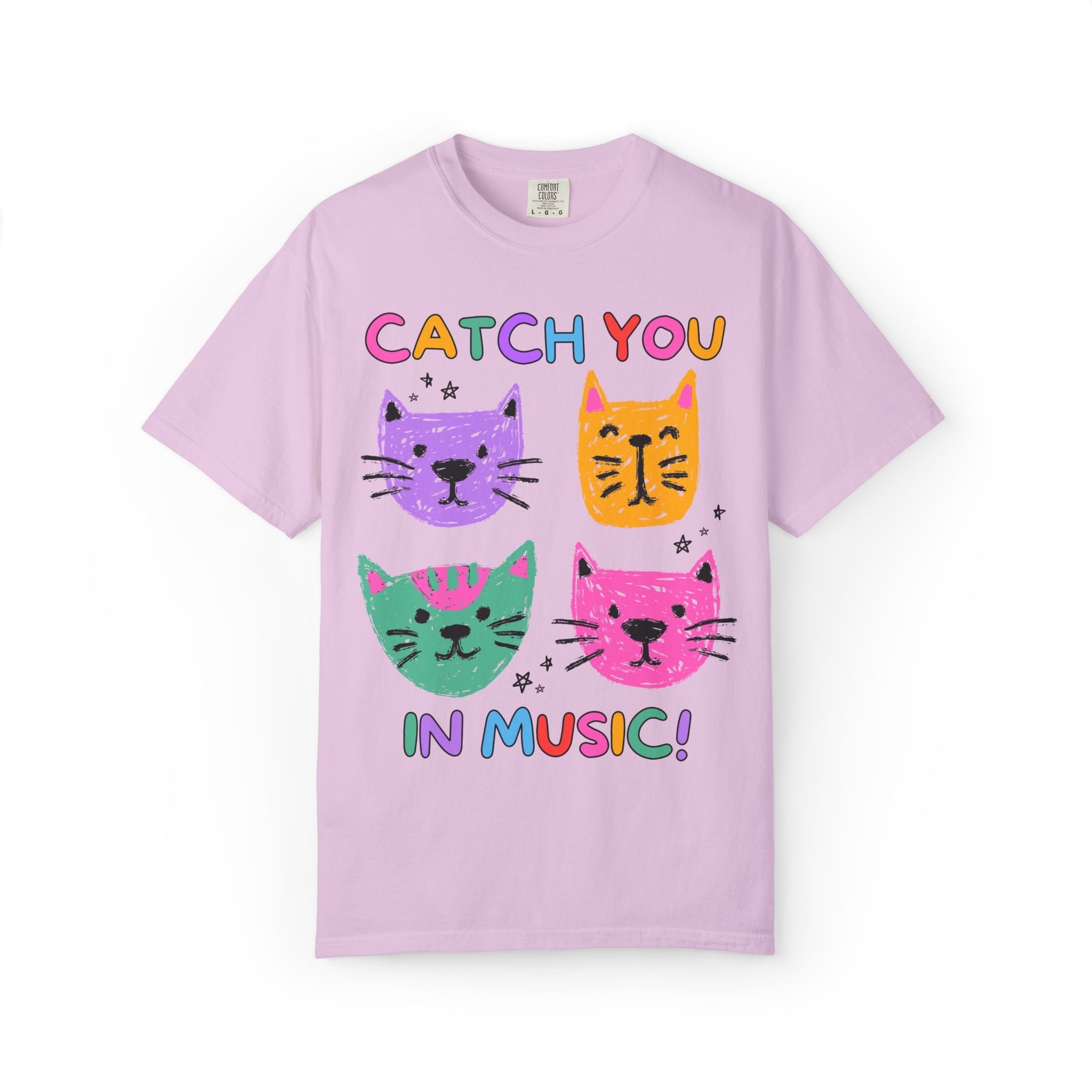 Music Teacher Cat Lover Tee Shirt: Catch You in Music | Matching Teacher T-Shirt for Back to School or New School Year, Animal Lover Tee - Opal and June