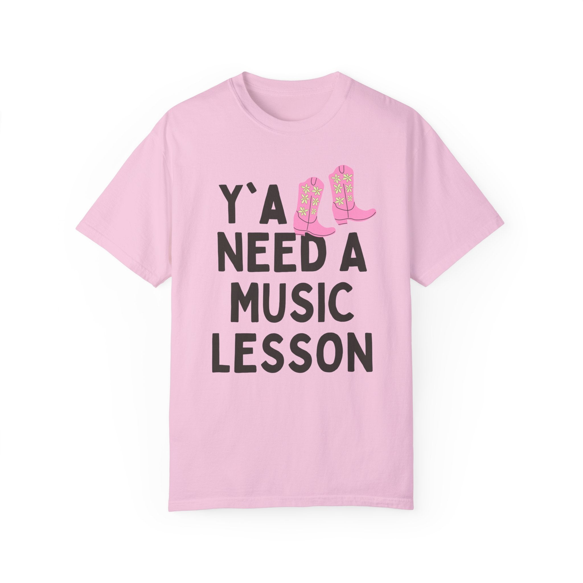 Music Teacher T-Shirt with Groovy Western Vibe: Y'all Need a Music Lesson, Chorus Teacher or Music Teacher Gift, Funny Music Teacher Present - Opal and June