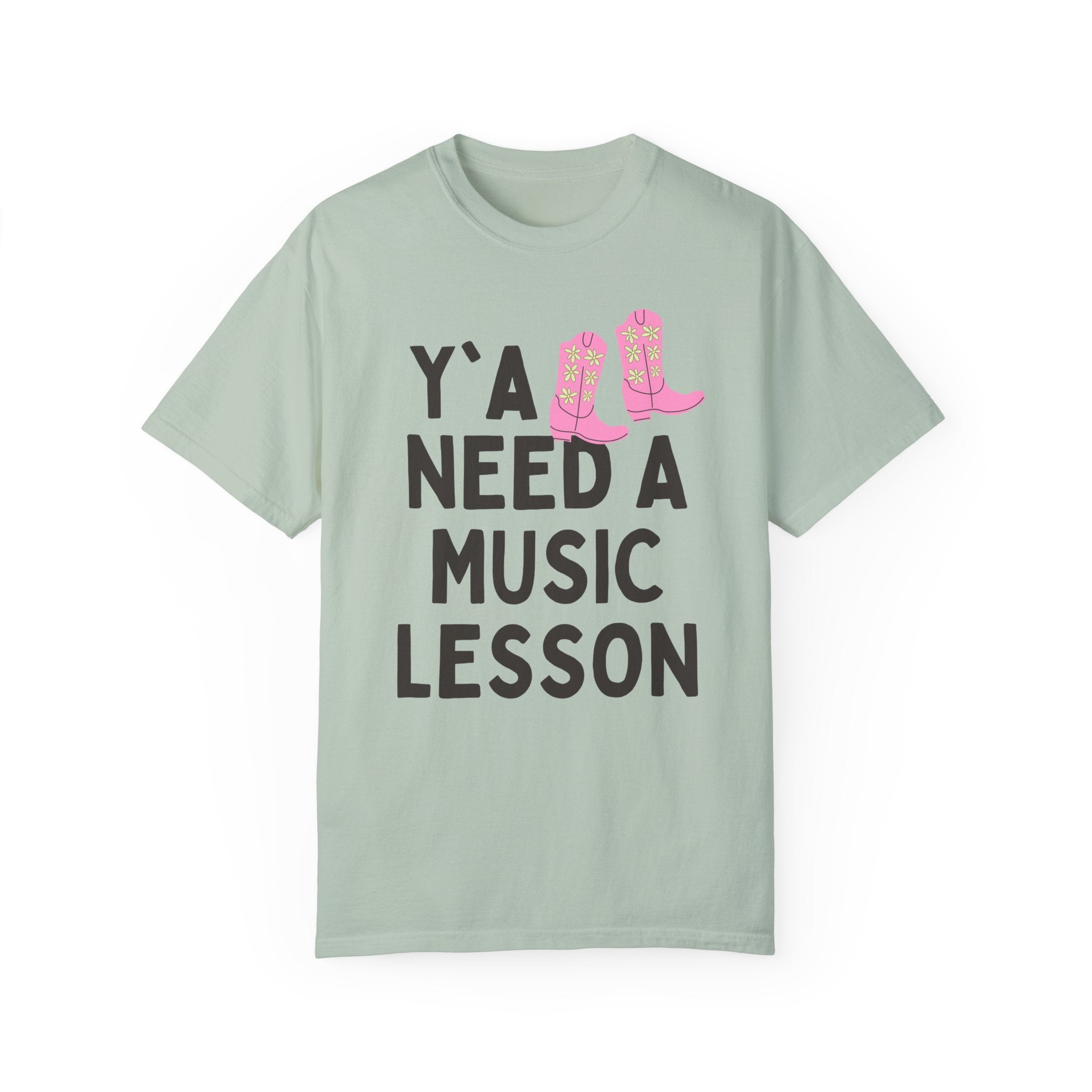 Music Teacher T-Shirt with Groovy Western Vibe: Y'all Need a Music Lesson, Chorus Teacher or Music Teacher Gift, Funny Music Teacher Present - Opal and June
