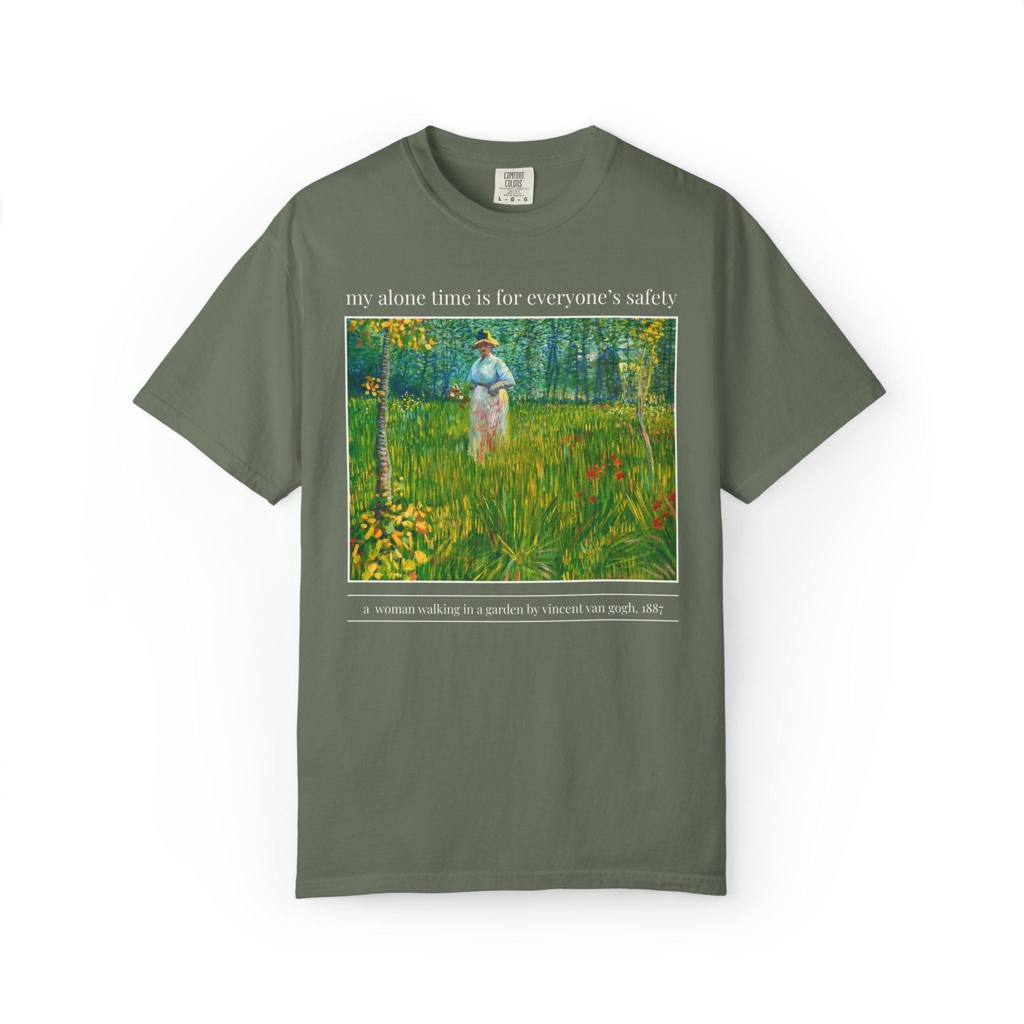 My Alone Time is For Everyone's Safety: Funny Art History Lover T-Shirt with Painting by Vincent Van Gogh, Cute Mom of Teenagers T-Shirt - Opal and June