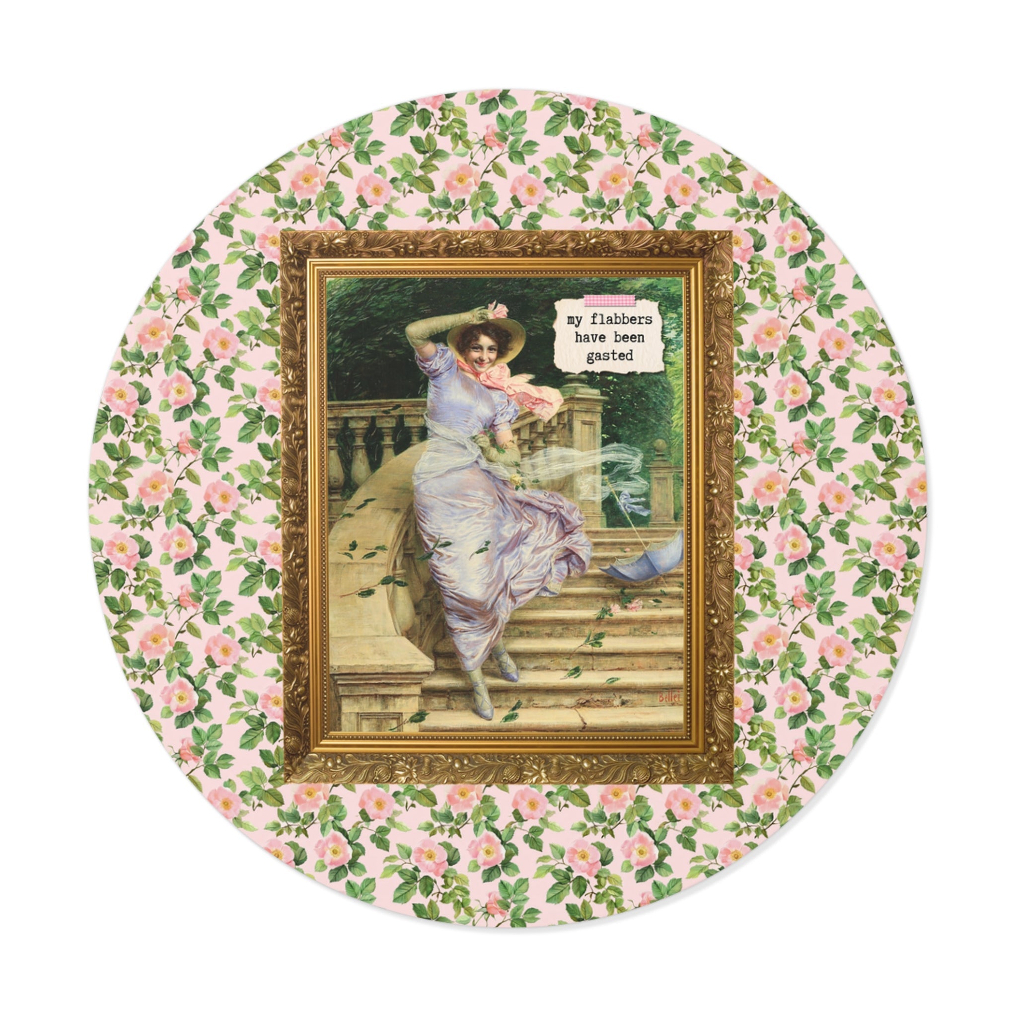 My Flabbers Have Been Gasted Art History Sticker, Funny Saying Gift for Art Historian, Humanites Major, Italian Art History, Gaetano Bellei - Opal and June