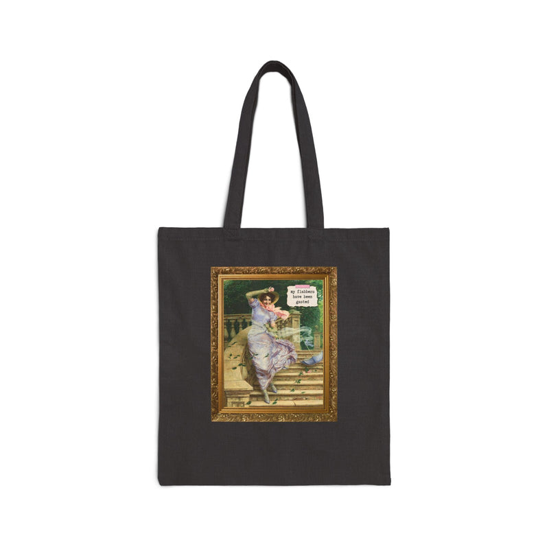 My Flabbers Have Been Gasted Art History Tote Bag, Funny Saying Gift for Art Historian, Humanites Major, Italian Art History, Gaetano Bellei - Opal and June