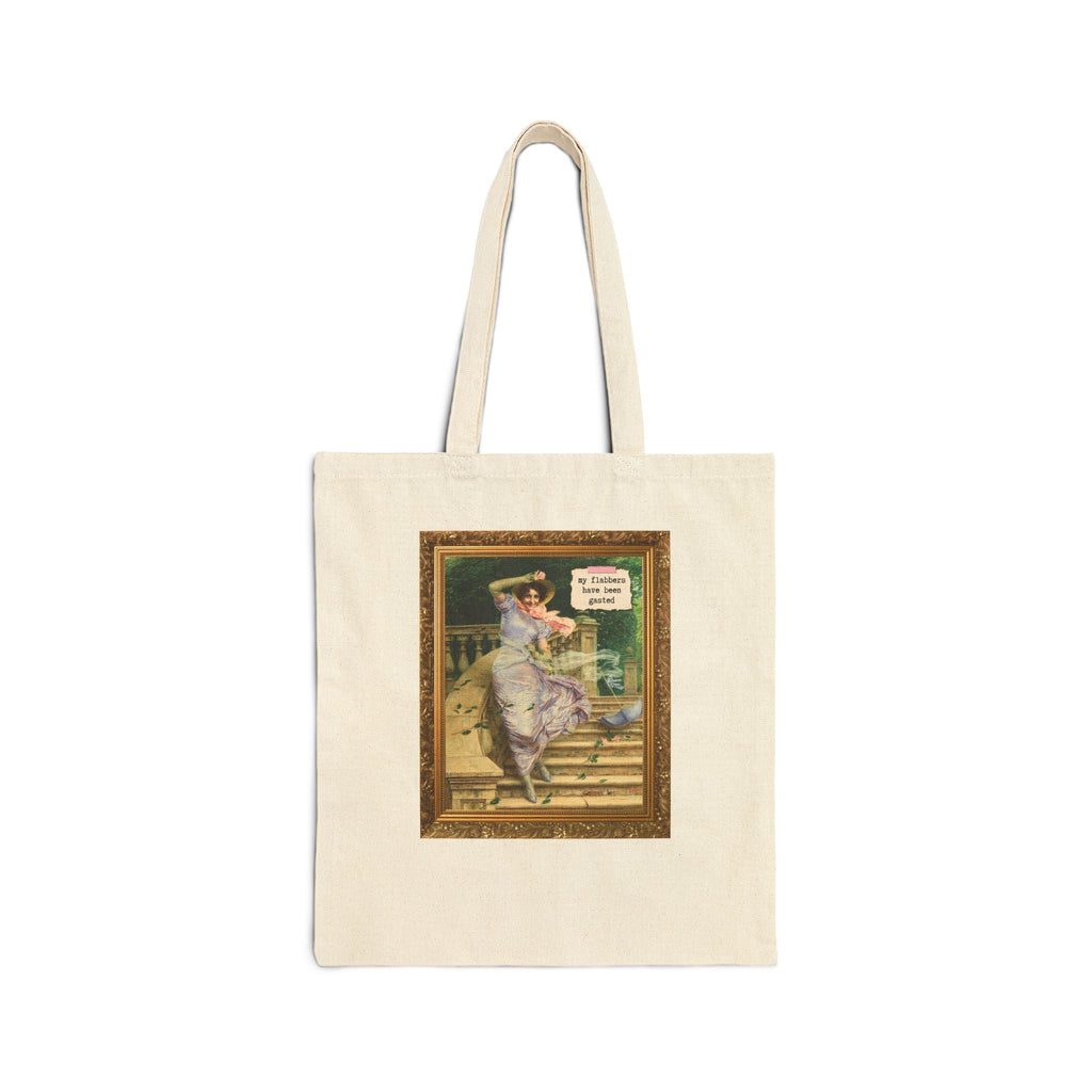 My Flabbers Have Been Gasted Art History Tote Bag, Funny Saying Gift for Art Historian, Humanites Major, Italian Art History, Gaetano Bellei - Opal and June