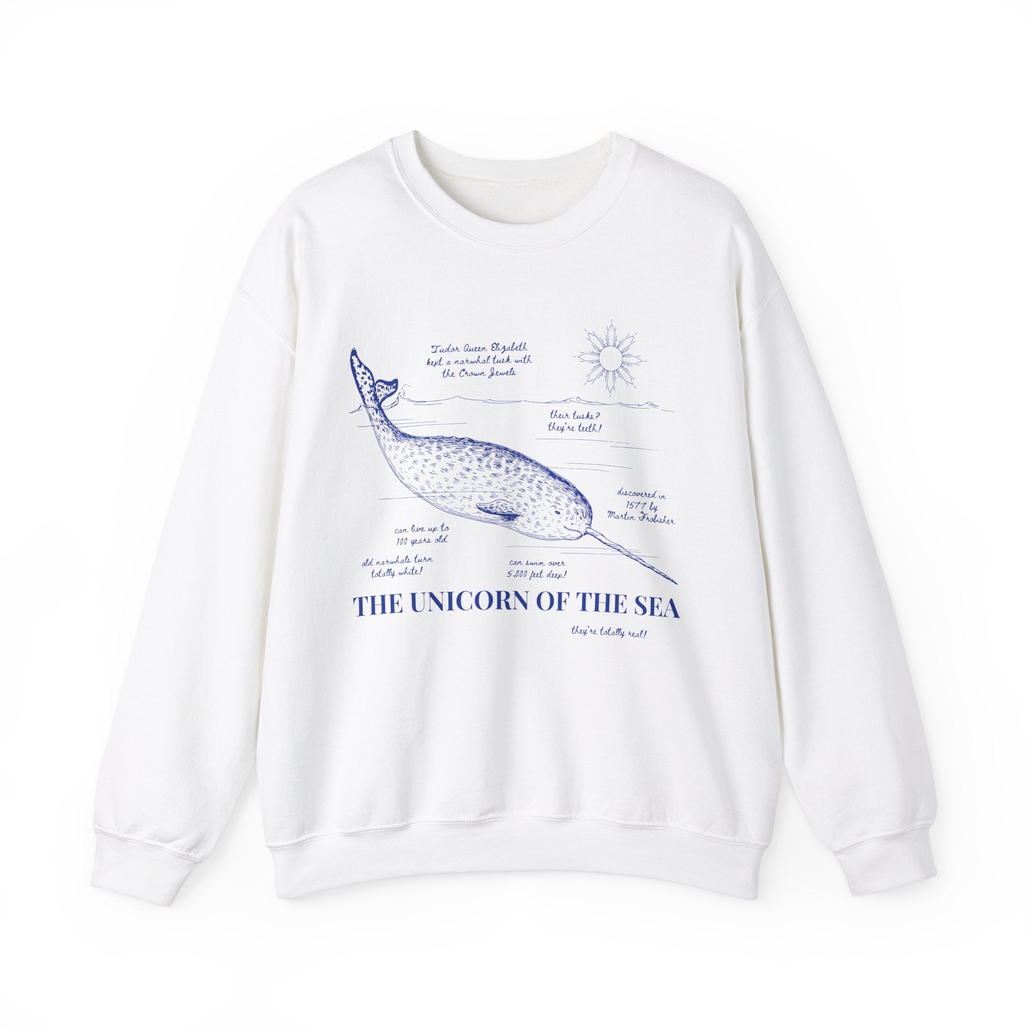 Narwhal Facts Sweatshirt - Opal and June