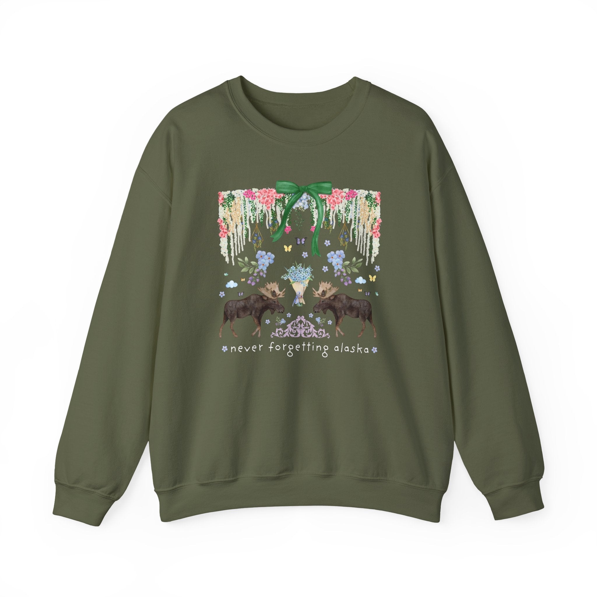 Never Forgetting Alaska Crewneck - Opal and June