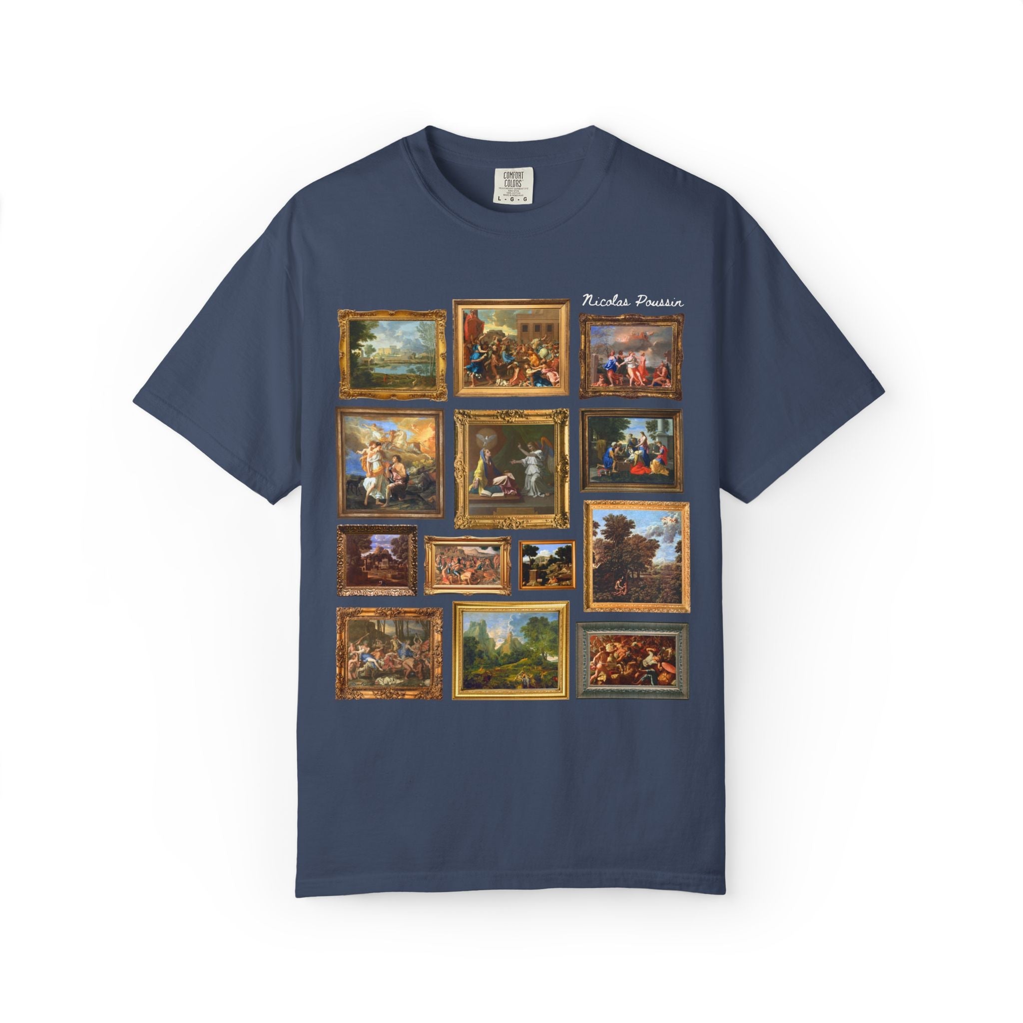 Nicolas Poussin Art History Tee Shirt: Famous Paintings, Classicism and Baroque Art History T-Shirt for Museum Lover, European Art History T - Opal and June