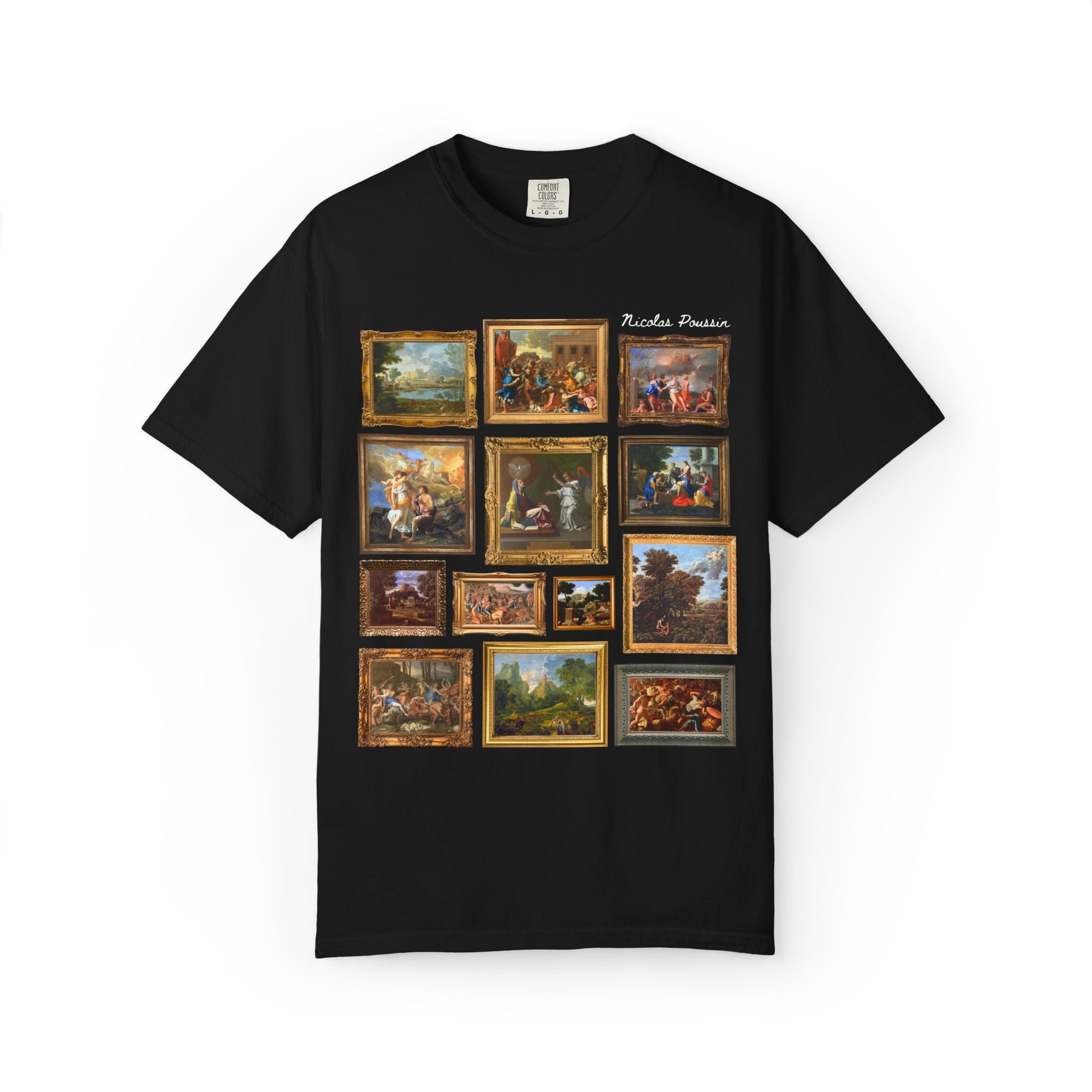 Nicolas Poussin Art History Tee Shirt: Famous Paintings, Classicism and Baroque Art History T-Shirt for Museum Lover, European Art History T - Opal and June