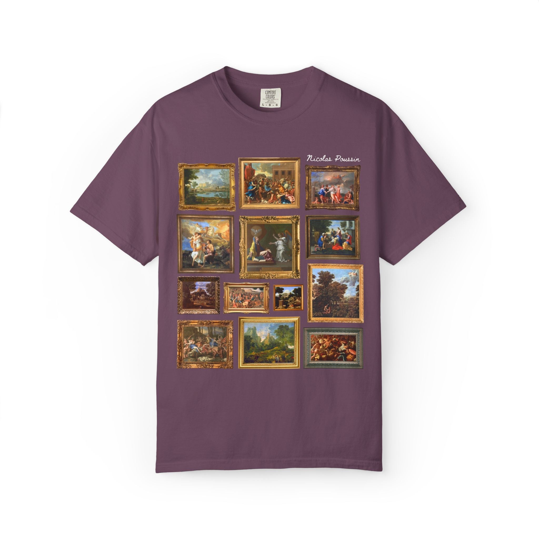Nicolas Poussin Art History Tee Shirt: Famous Paintings, Classicism and Baroque Art History T-Shirt for Museum Lover, European Art History T - Opal and June