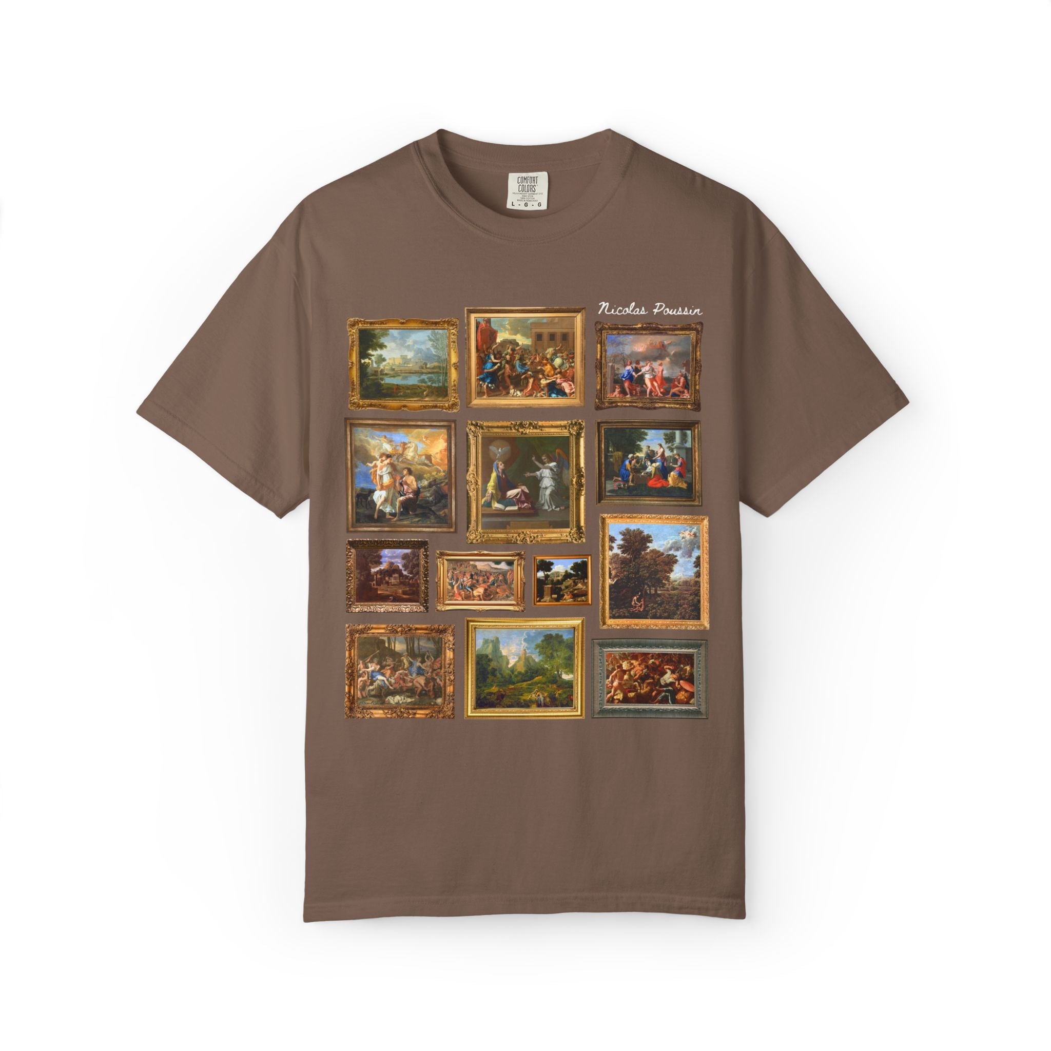 Nicolas Poussin Art History Tee Shirt: Famous Paintings, Classicism and Baroque Art History T-Shirt for Museum Lover, European Art History T - Opal and June