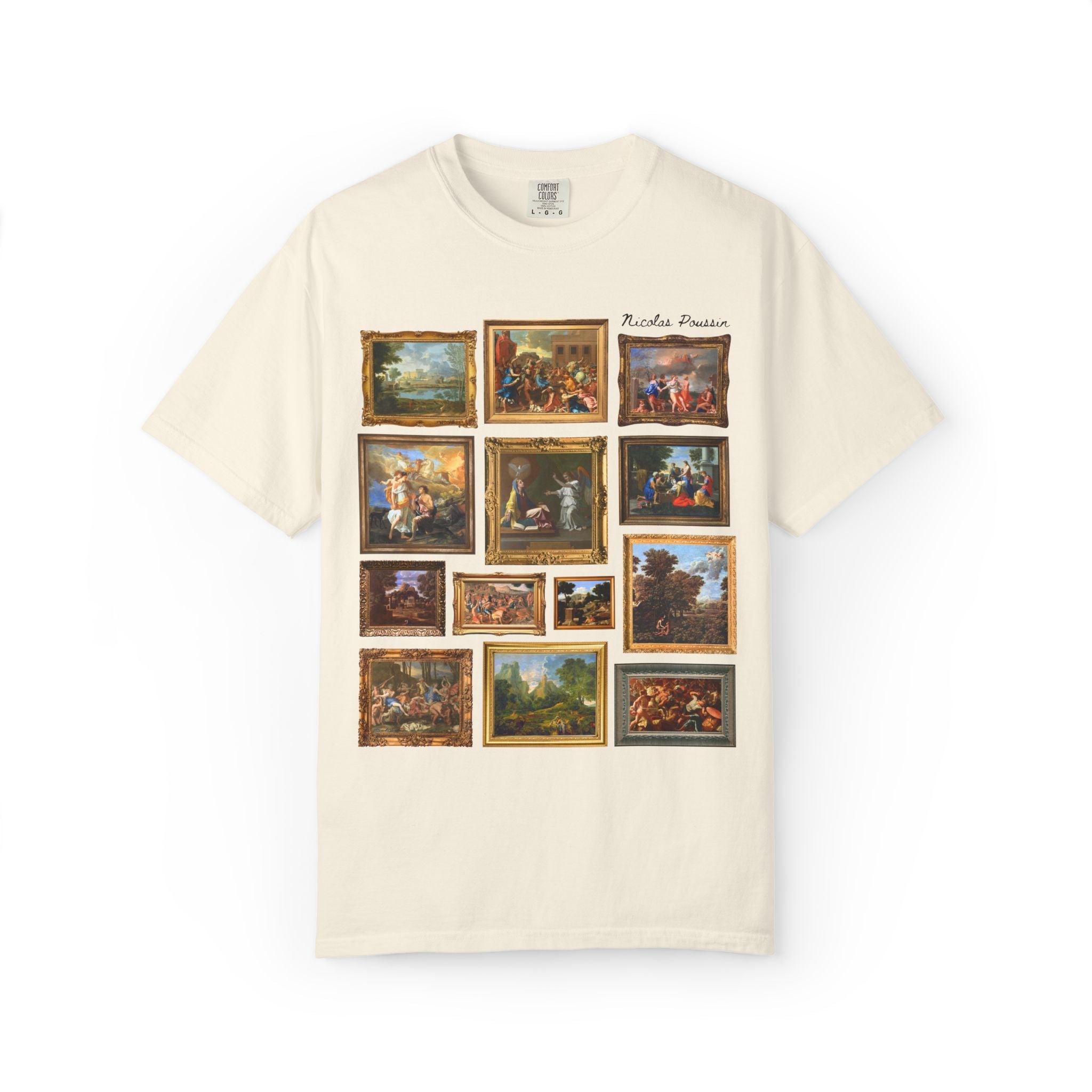 Nicolas Poussin Art History Tee Shirt: Famous Paintings, Classicism and Baroque Art History T-Shirt for Museum Lover, European Art History T - Opal and June
