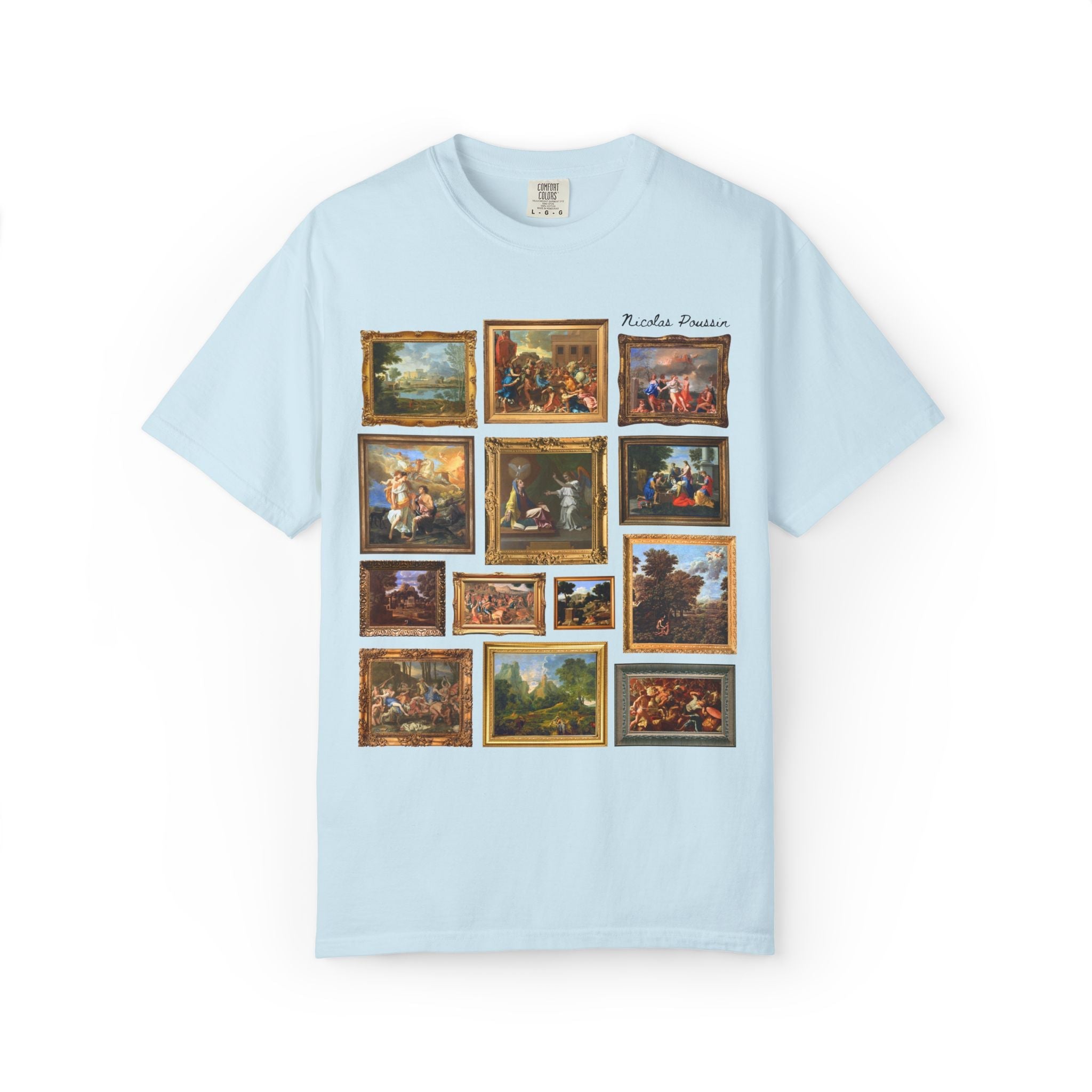Nicolas Poussin Art History Tee Shirt: Famous Paintings, Classicism and Baroque Art History T-Shirt for Museum Lover, European Art History T - Opal and June