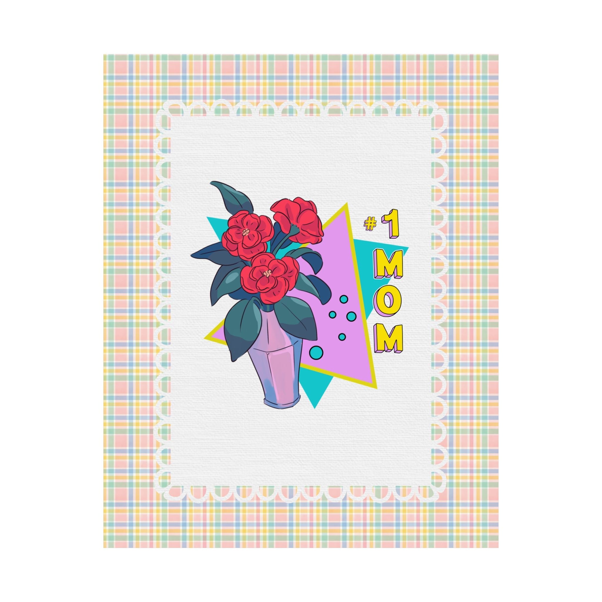 Nostalgic Mom Poster Print for Mother's Day or Mom's Birthday: 1 Mom Poster Print Wall Decor for Mom's Library or Kitchen, Silly Mom Gift - Opal and June