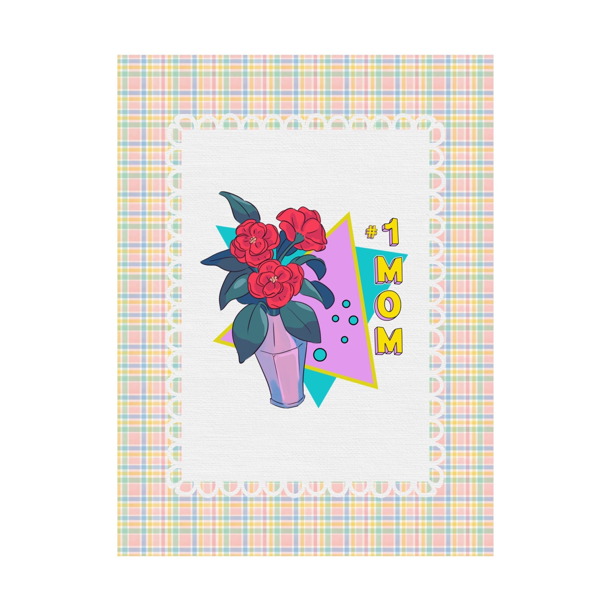 Nostalgic Mom Poster Print for Mother's Day or Mom's Birthday: 1 Mom Poster Print Wall Decor for Mom's Library or Kitchen, Silly Mom Gift - Opal and June