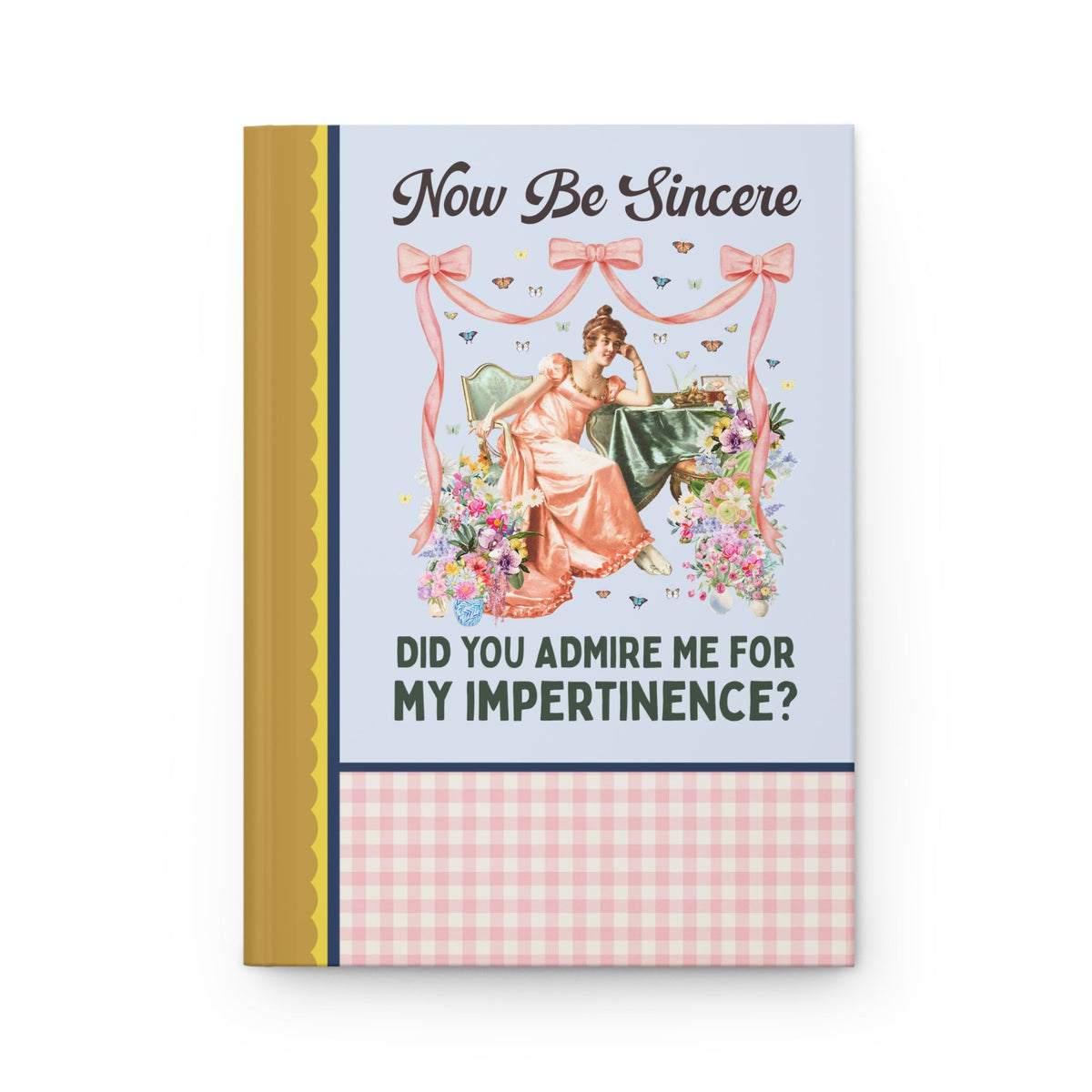 Now Be Sincere: Do You Admire Me For My Impertinence? | Pride and Prejudice Jane Austen Art History Buff Notebook, Painting by Vittorio Reggianini - Opal and June