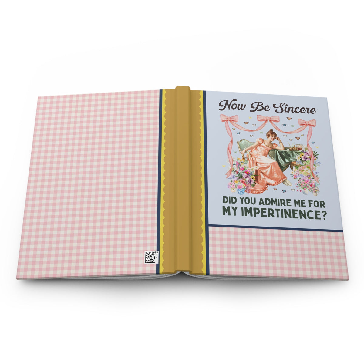 Now Be Sincere: Do You Admire Me For My Impertinence? | Pride and Prejudice Jane Austen Art History Buff Notebook, Painting by Vittorio Reggianini - Opal and June
