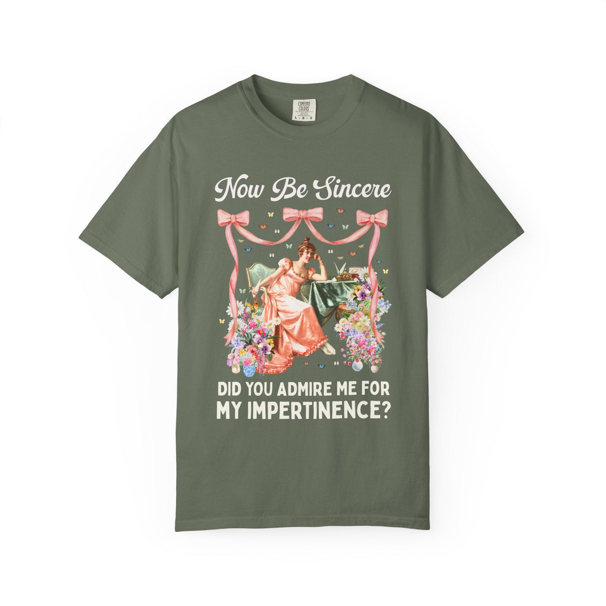 Now Be Sincere: Do You Admire Me For My Impertinence? | Pride and Prejudice Jane Austen Art History Buff Tee, Painting by Vittorio Reggianini - Opal and June