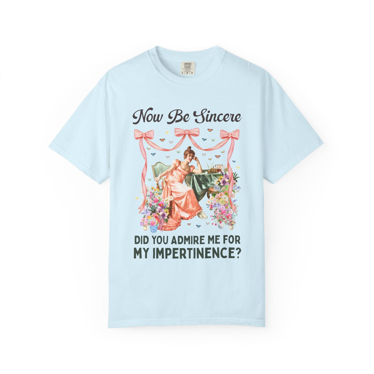 Now Be Sincere: Do You Admire Me For My Impertinence? | Pride and Prejudice Jane Austen Art History Buff Tee, Painting by Vittorio Reggianini - Opal and June