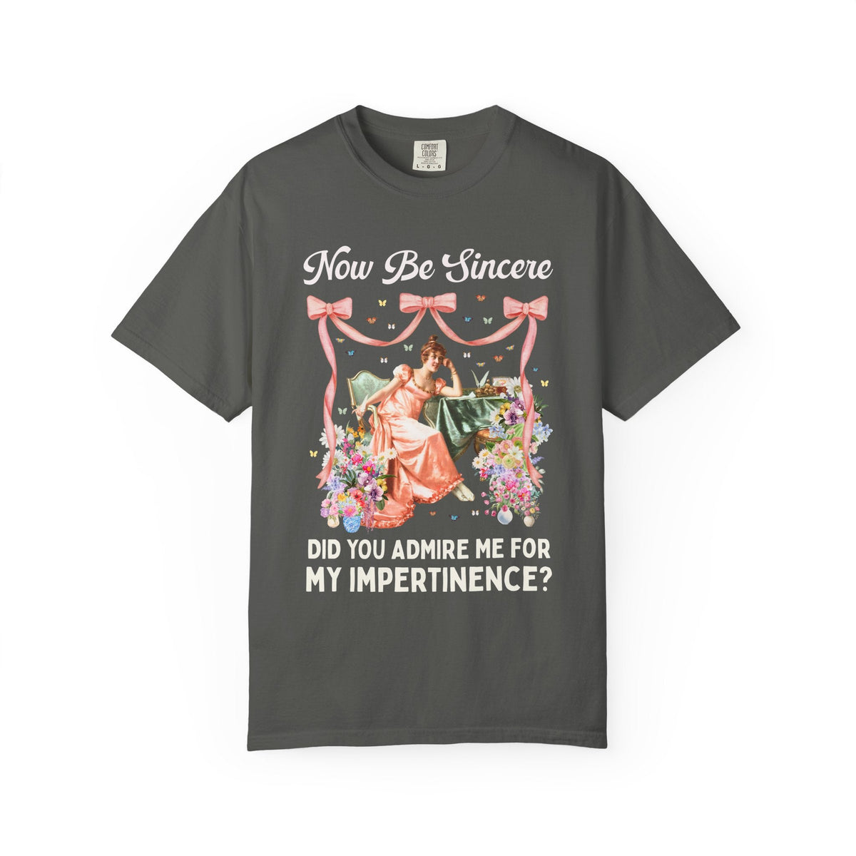 Now Be Sincere: Do You Admire Me For My Impertinence? | Pride and Prejudice Jane Austen Art History Buff Tee, Painting by Vittorio Reggianini - Opal and June